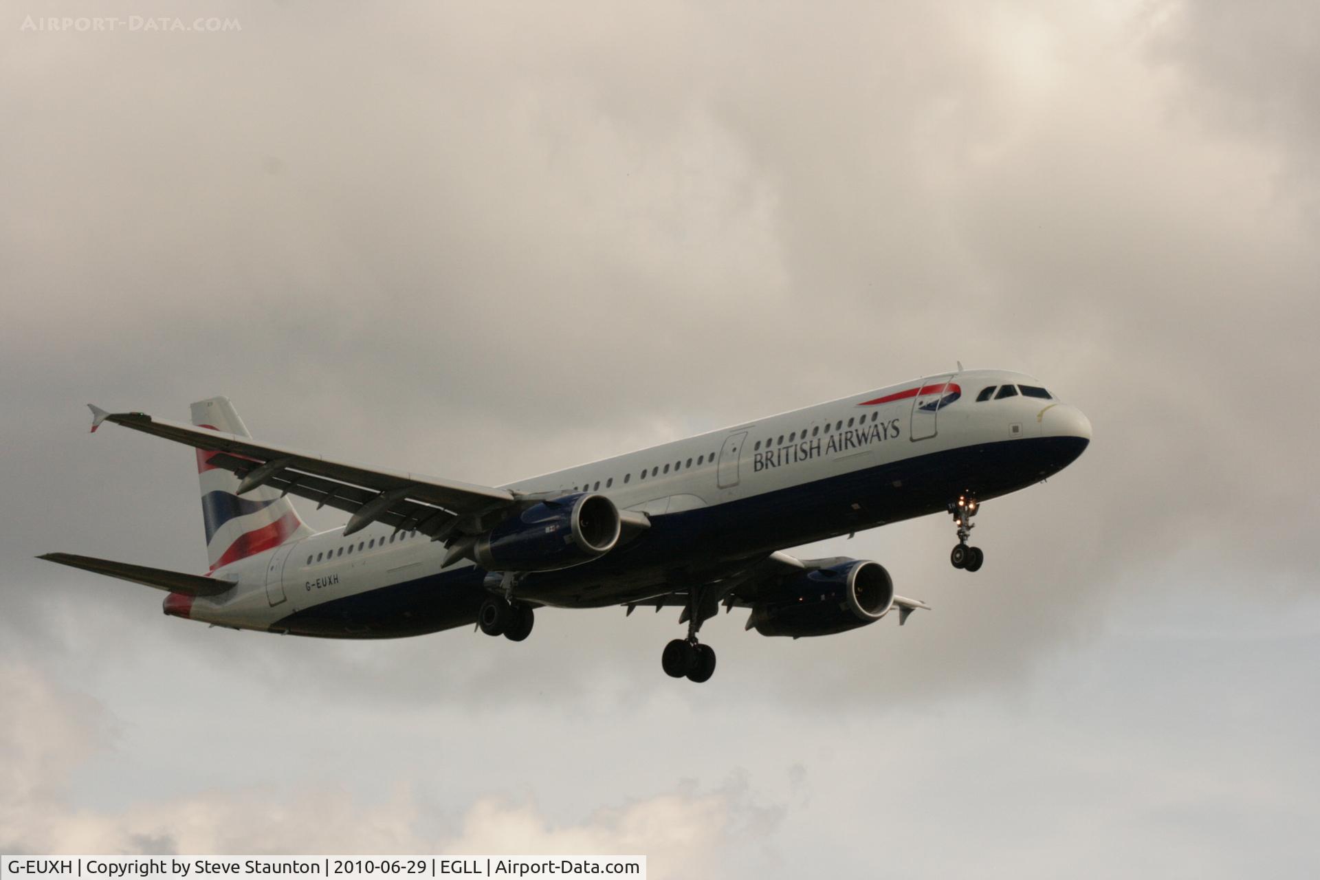 G-EUXH, 2004 Airbus A321-231 C/N 2363, Taken at Heathrow Airport, June 2010