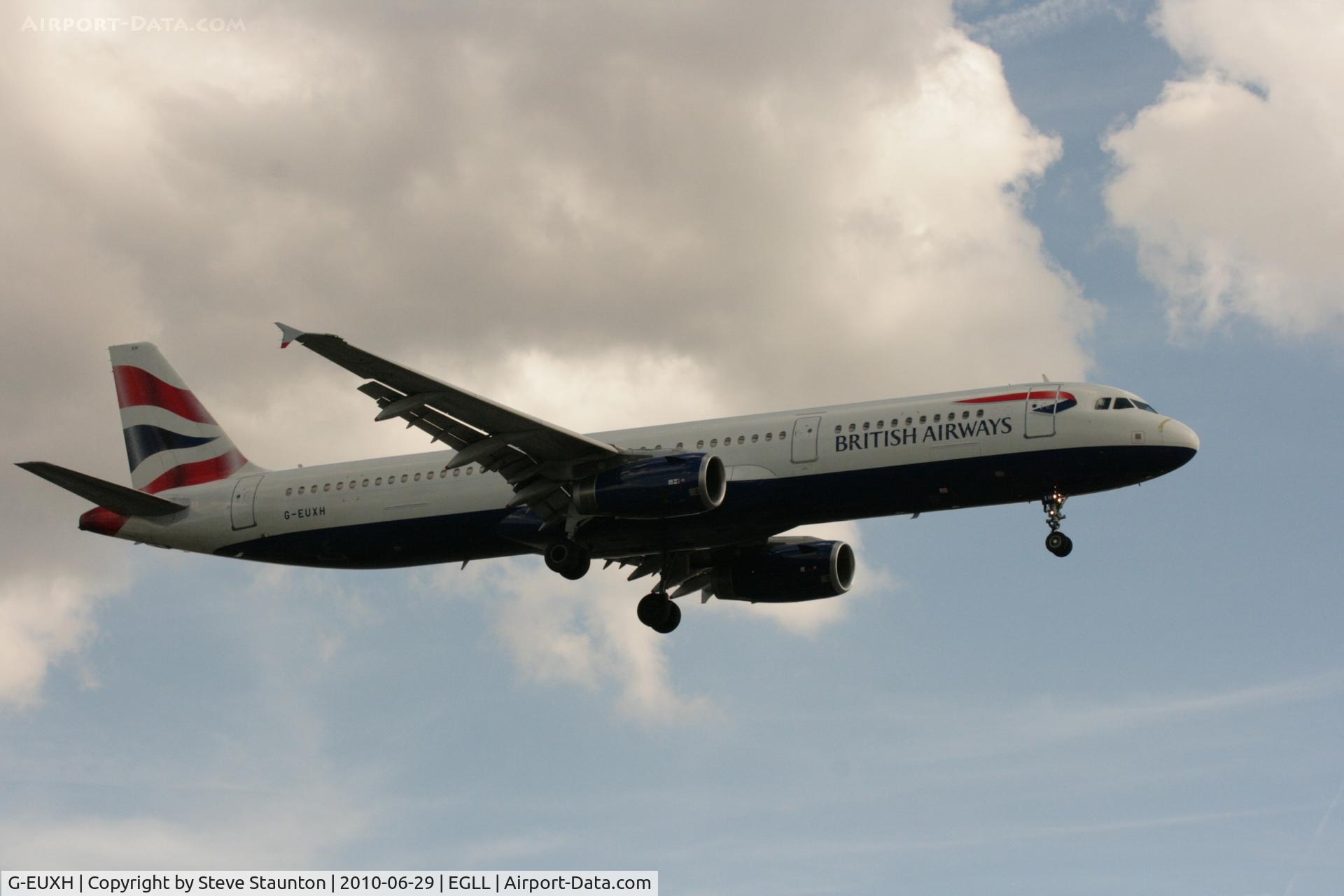 G-EUXH, 2004 Airbus A321-231 C/N 2363, Taken at Heathrow Airport, June 2010