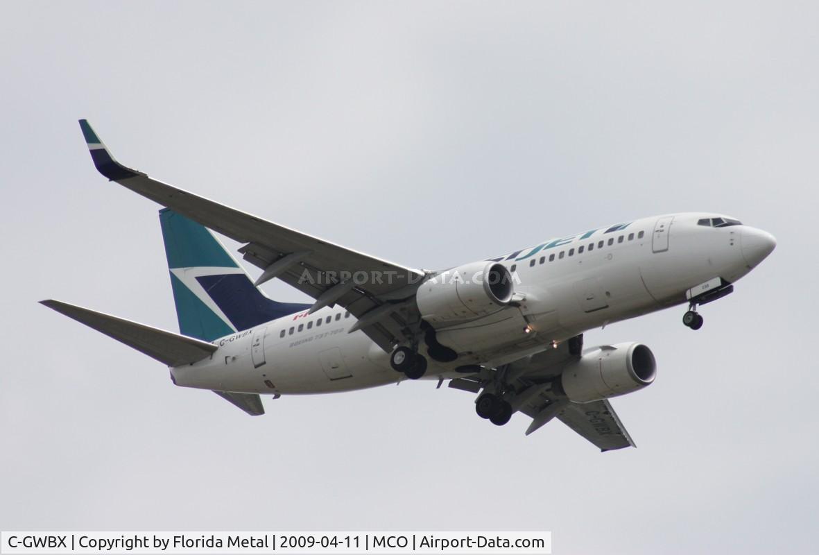 C-GWBX, 2005 Boeing 737-7CT C/N 34156, West Jet 737-700