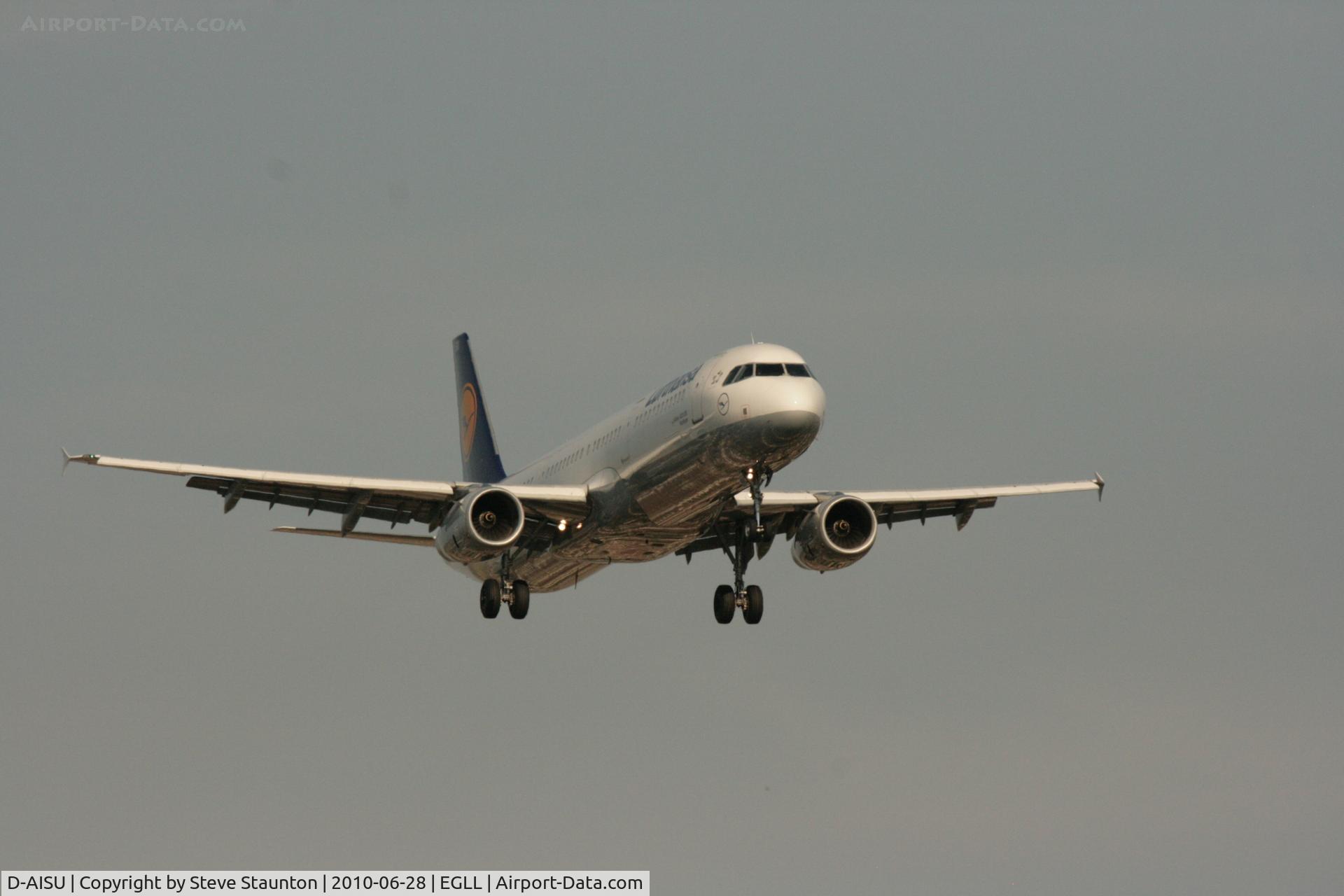D-AISU, 2009 Airbus A321-231 C/N 4016, Taken at Heathrow Airport, June 2010