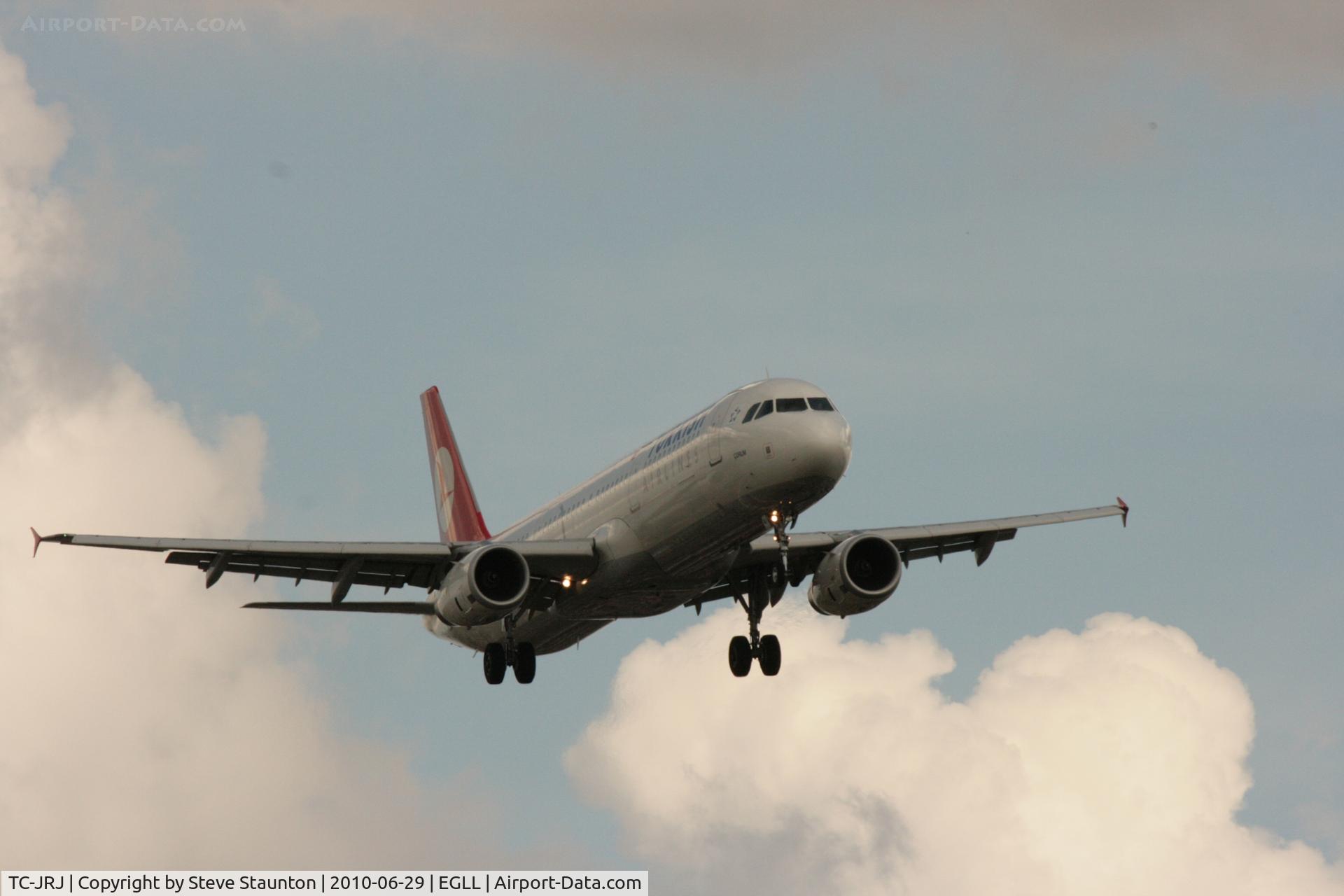 TC-JRJ, 2008 Airbus A321-231 C/N 3429, Taken at Heathrow Airport, June 2010