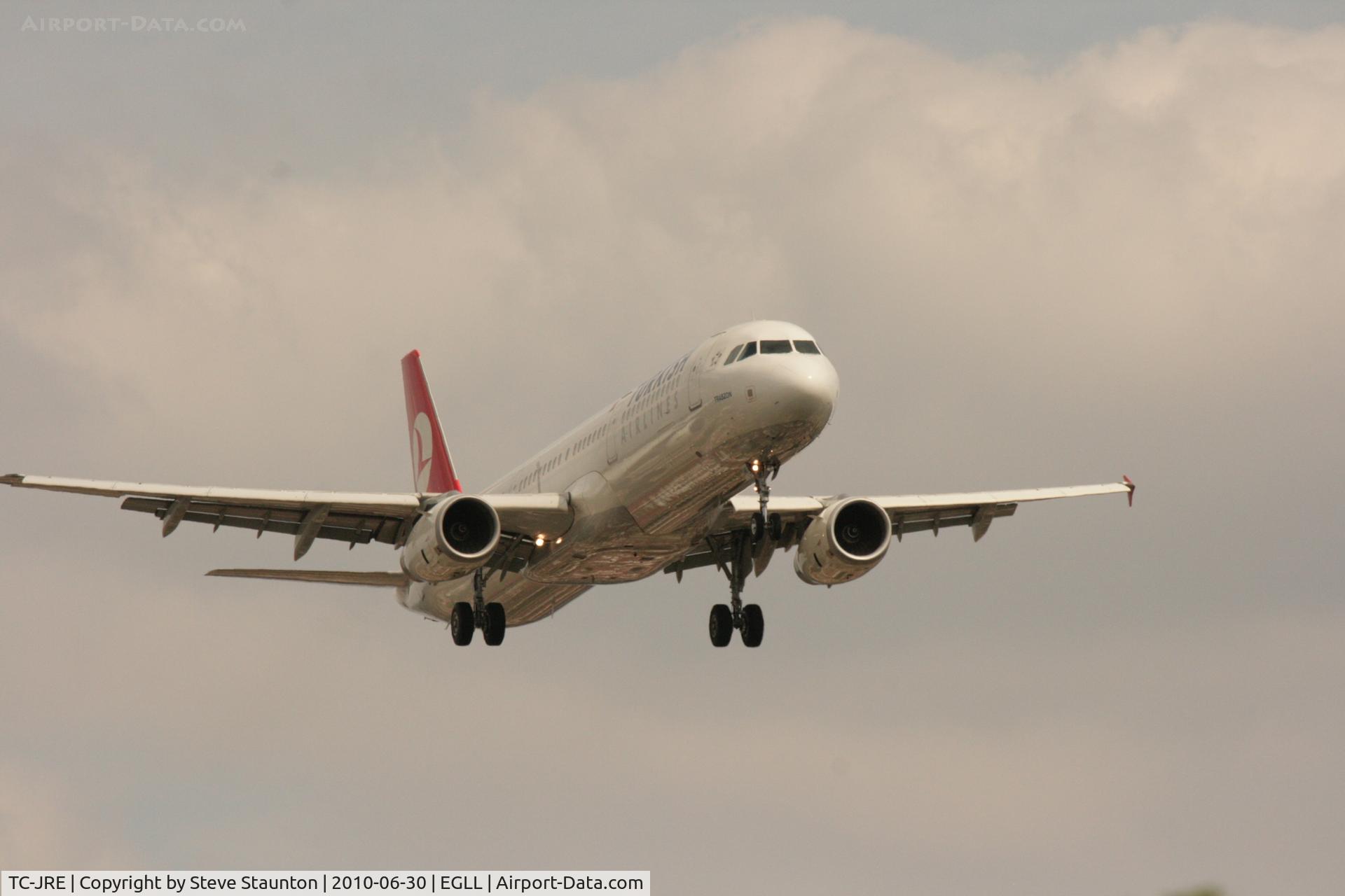 TC-JRE, 2007 Airbus A321-231 C/N 3126, Taken at Heathrow Airport, June 2010