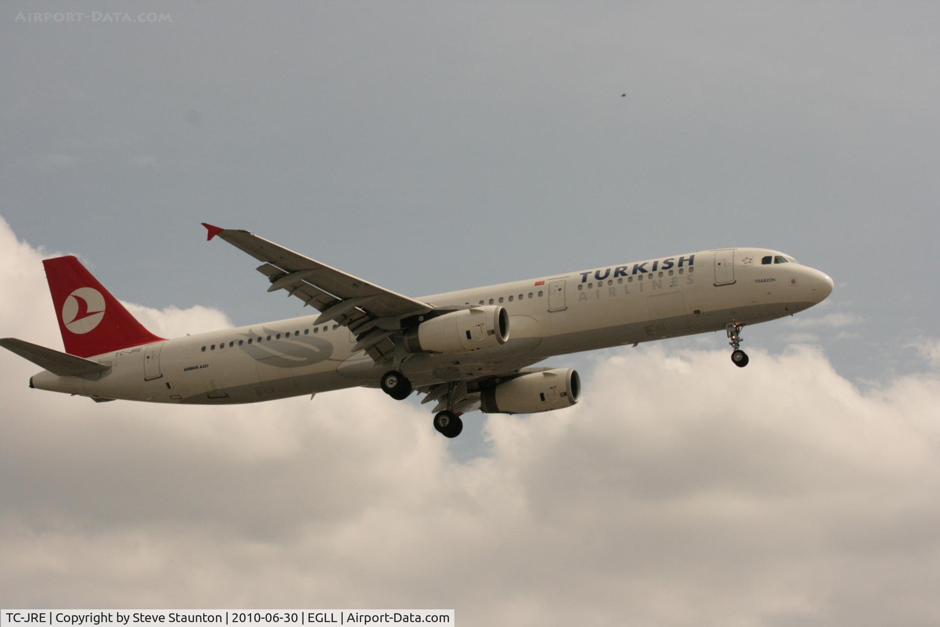 TC-JRE, 2007 Airbus A321-231 C/N 3126, Taken at Heathrow Airport, June 2010