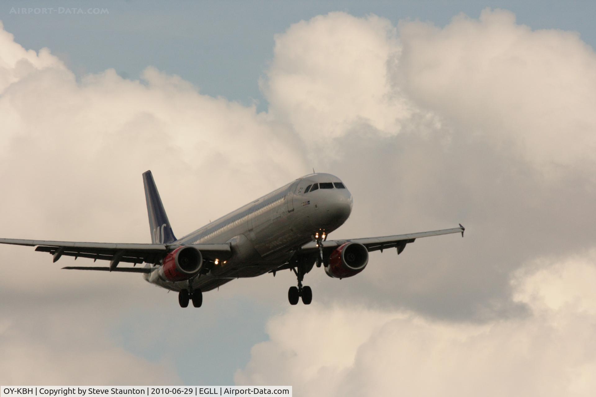 OY-KBH, 2002 Airbus A321-232 C/N 1675, Taken at Heathrow Airport, June 2010