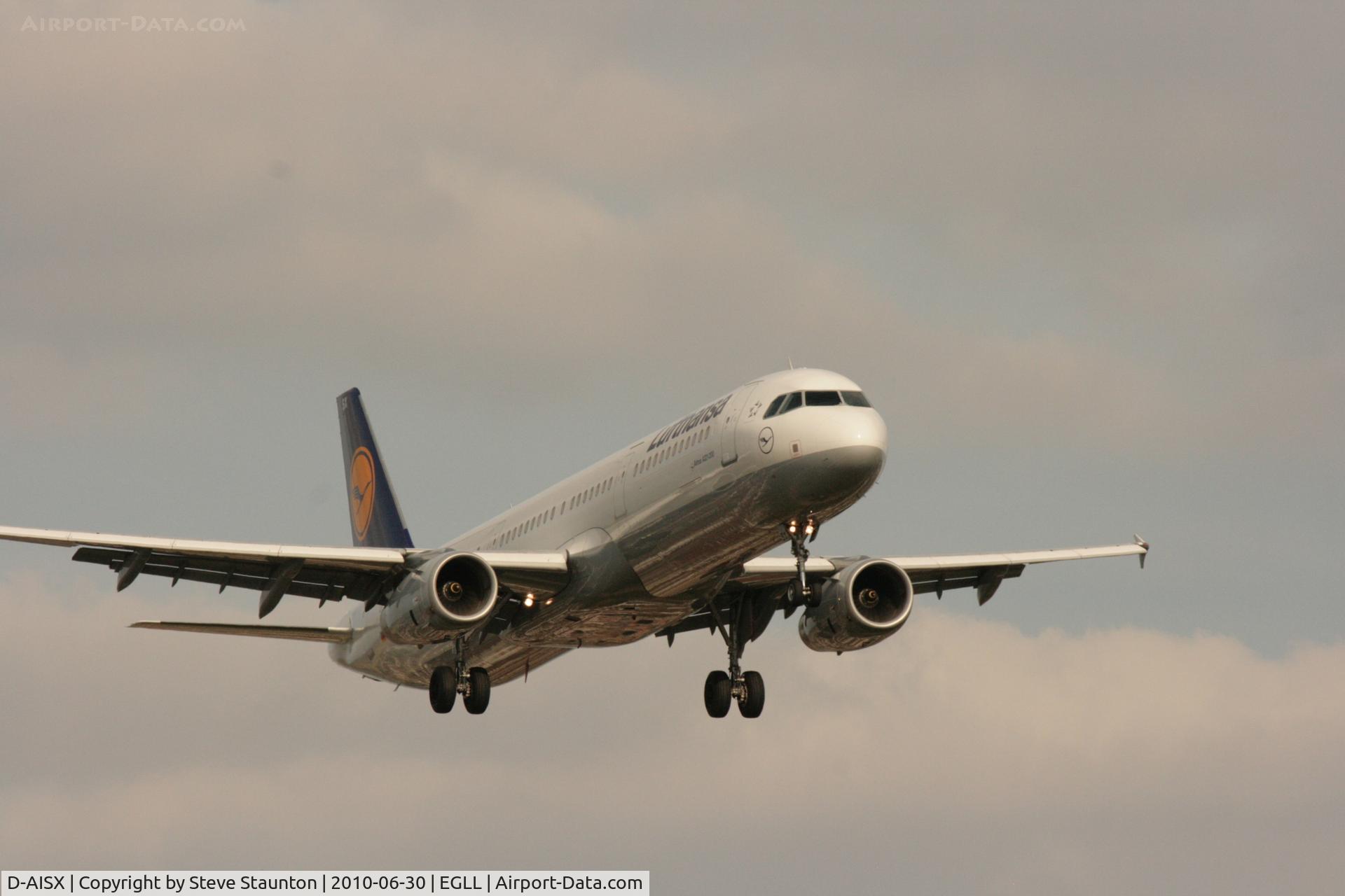 D-AISX, 2009 Airbus A321-231 C/N 4073, Taken at Heathrow Airport, June 2010