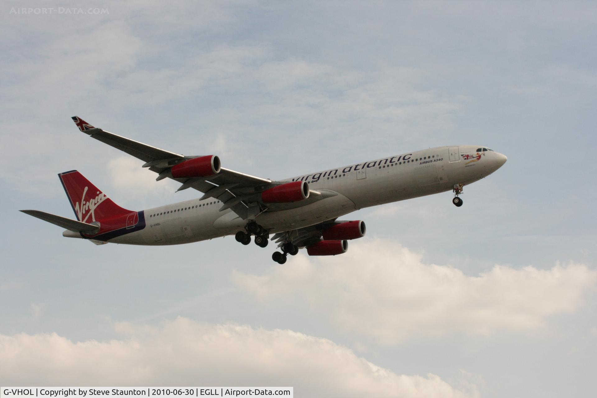 G-VHOL, 1992 Airbus A340-311 C/N 002, Taken at Heathrow Airport, June 2010