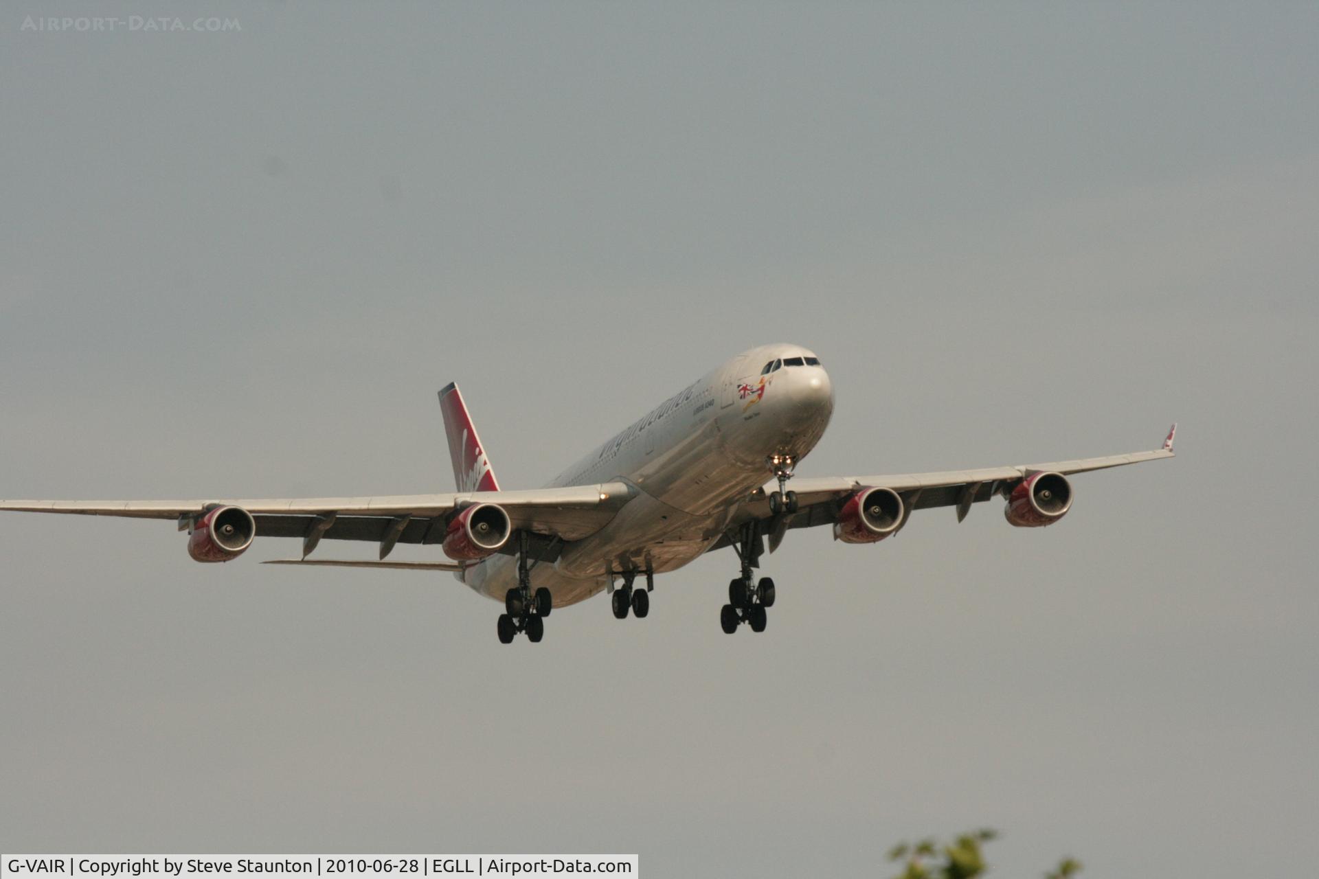 G-VAIR, 1997 Airbus A340-313 C/N 164, Taken at Heathrow Airport, June 2010