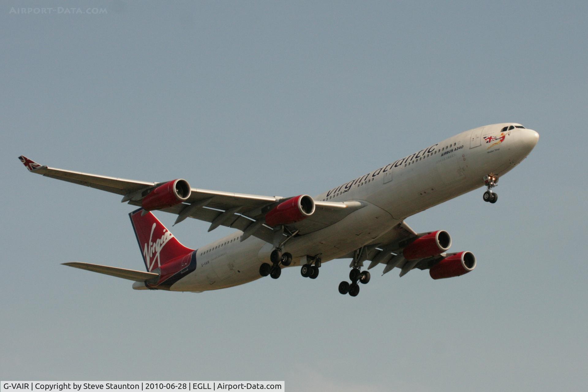 G-VAIR, 1997 Airbus A340-313 C/N 164, Taken at Heathrow Airport, June 2010