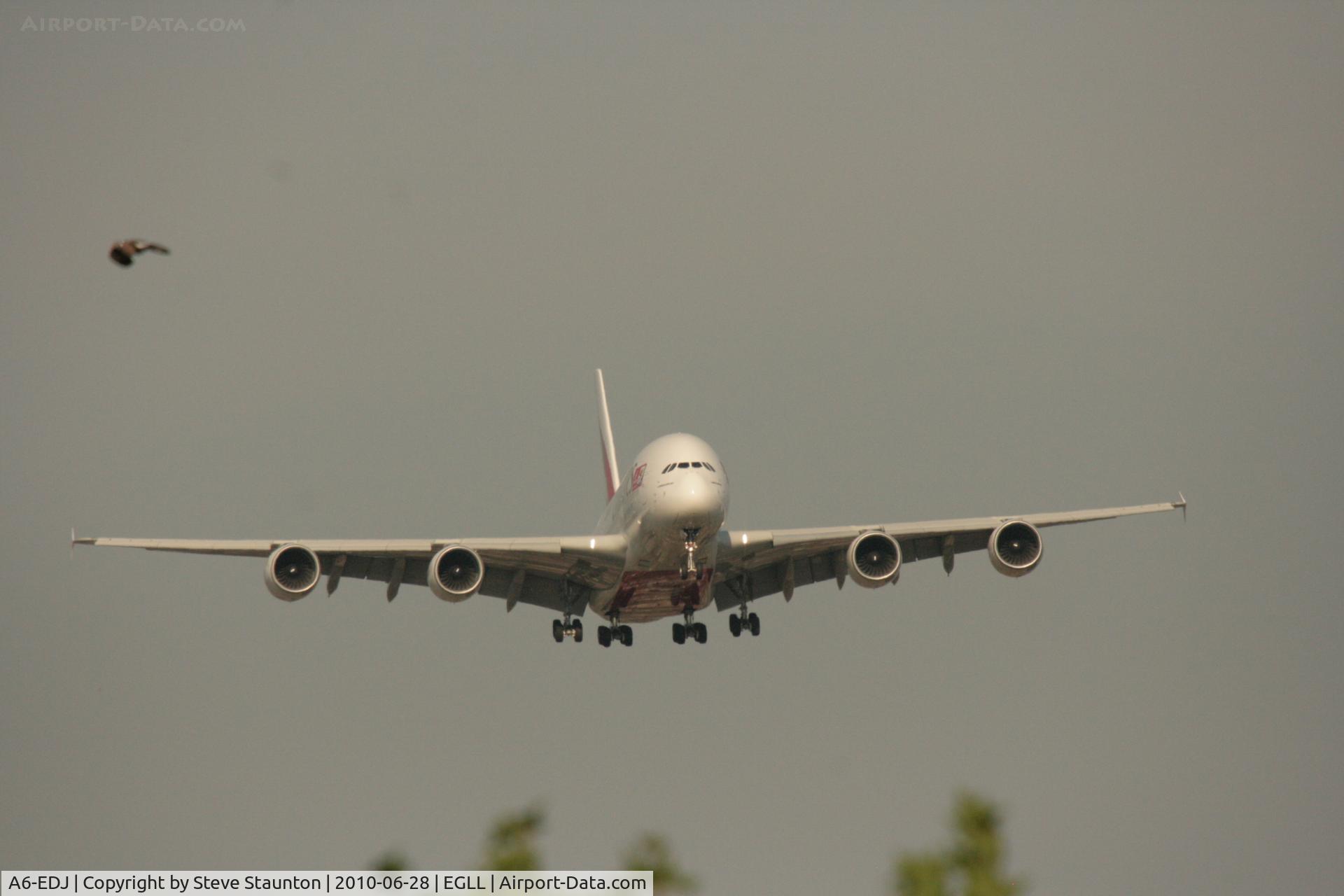 A6-EDJ, 2006 Airbus A380-861 C/N 009, Taken at Heathrow Airport, June 2010