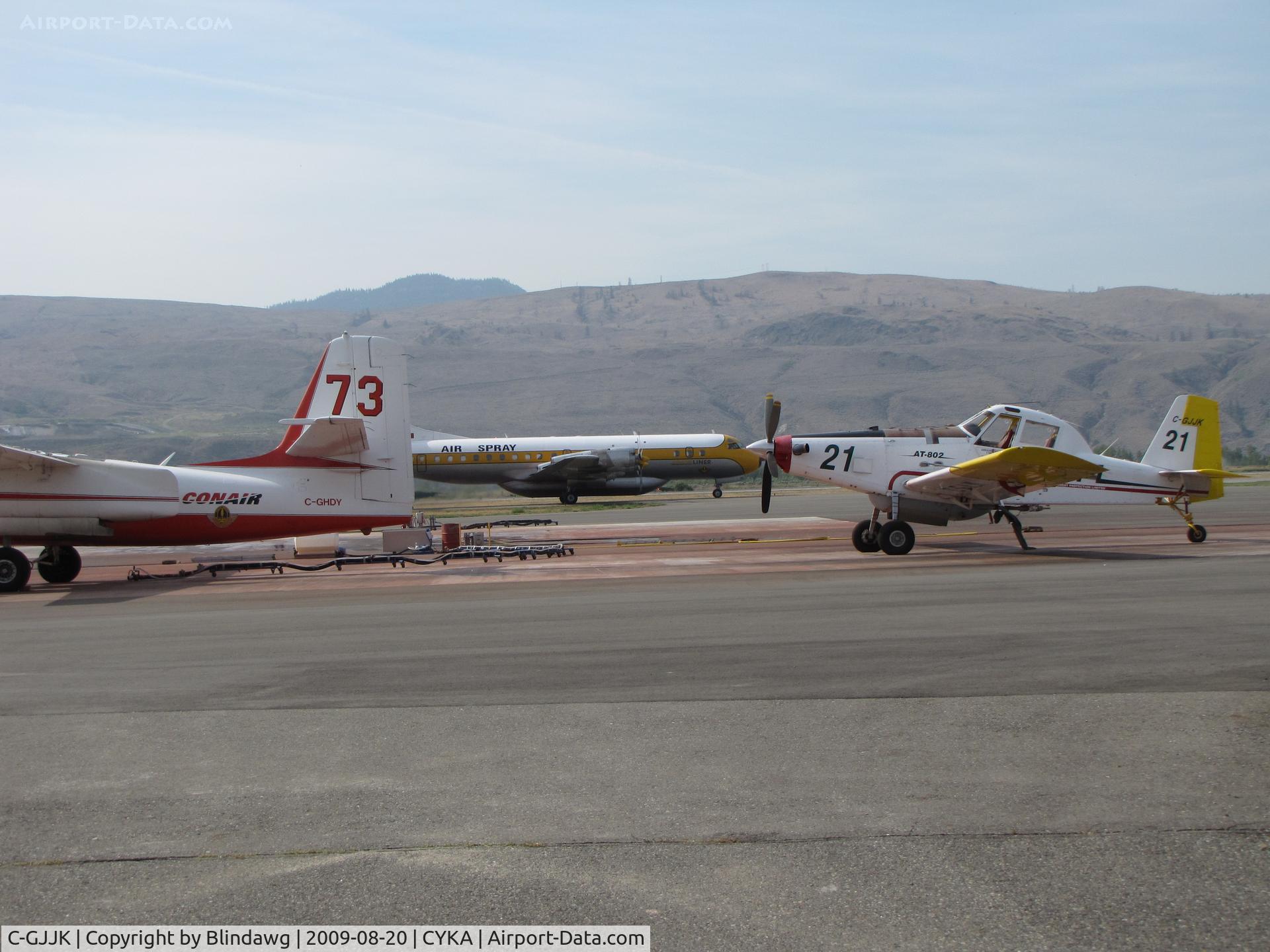 C-GJJK, 2002 Air Tractor AT-802 C/N 802-0120, ...a Firecat / Air Tractor / Electra  at the Tanker Base.