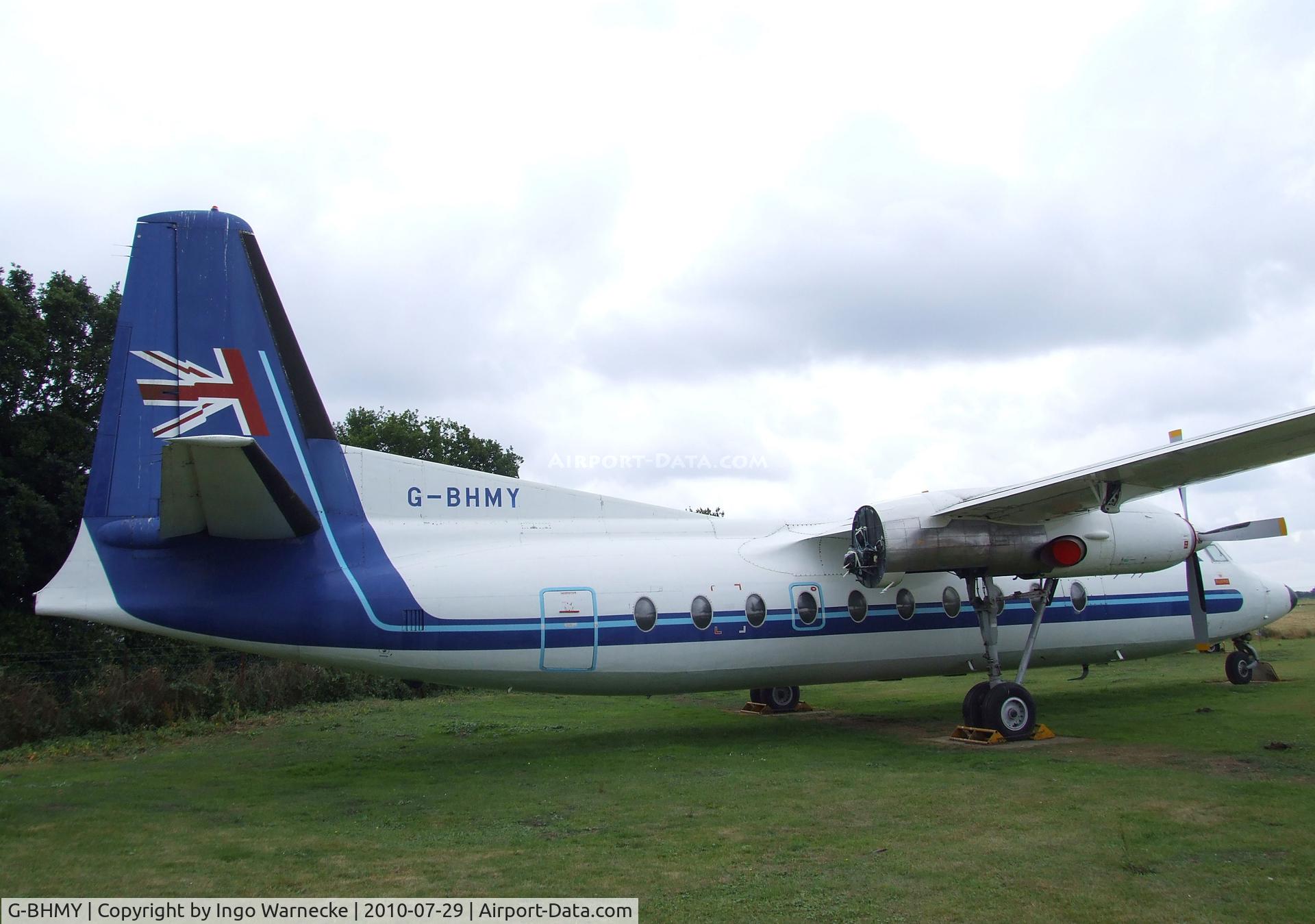 G-BHMY, 1962 Fokker F-27-200 Friendship C/N 10196, Fokker F27-200 Friendship at the City of Norwich Aviation Museum