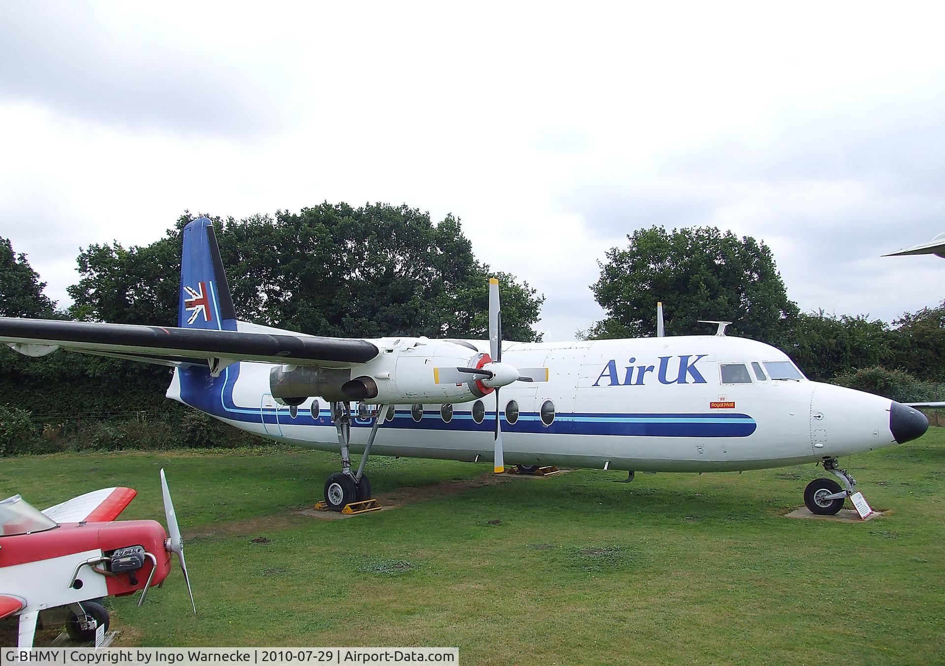 G-BHMY, 1962 Fokker F-27-200 Friendship C/N 10196, Fokker F27-200 Friendship at the City of Norwich Aviation Museum