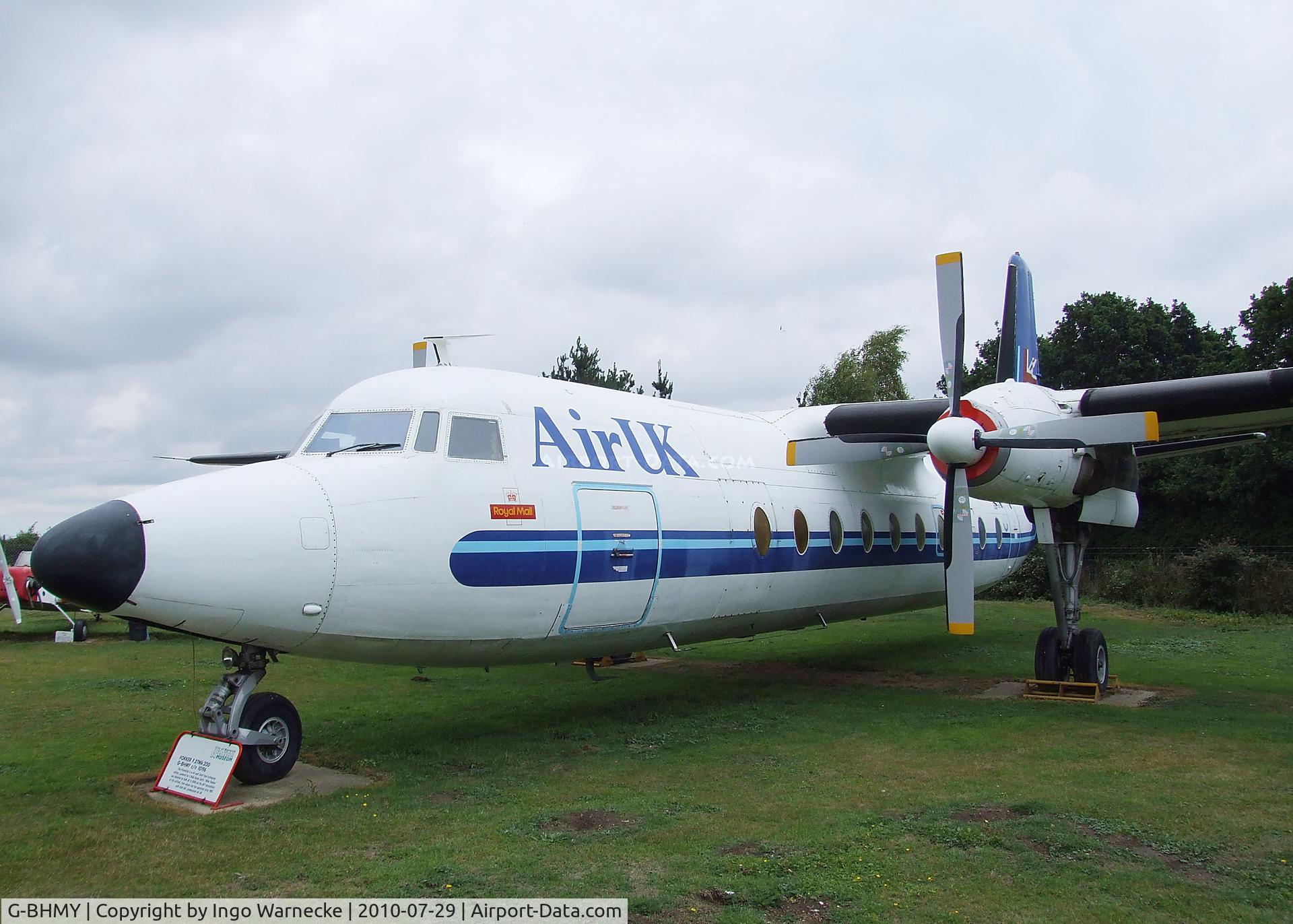 G-BHMY, 1962 Fokker F-27-200 Friendship C/N 10196, Fokker F27-200 Friendship at the City of Norwich Aviation Museum