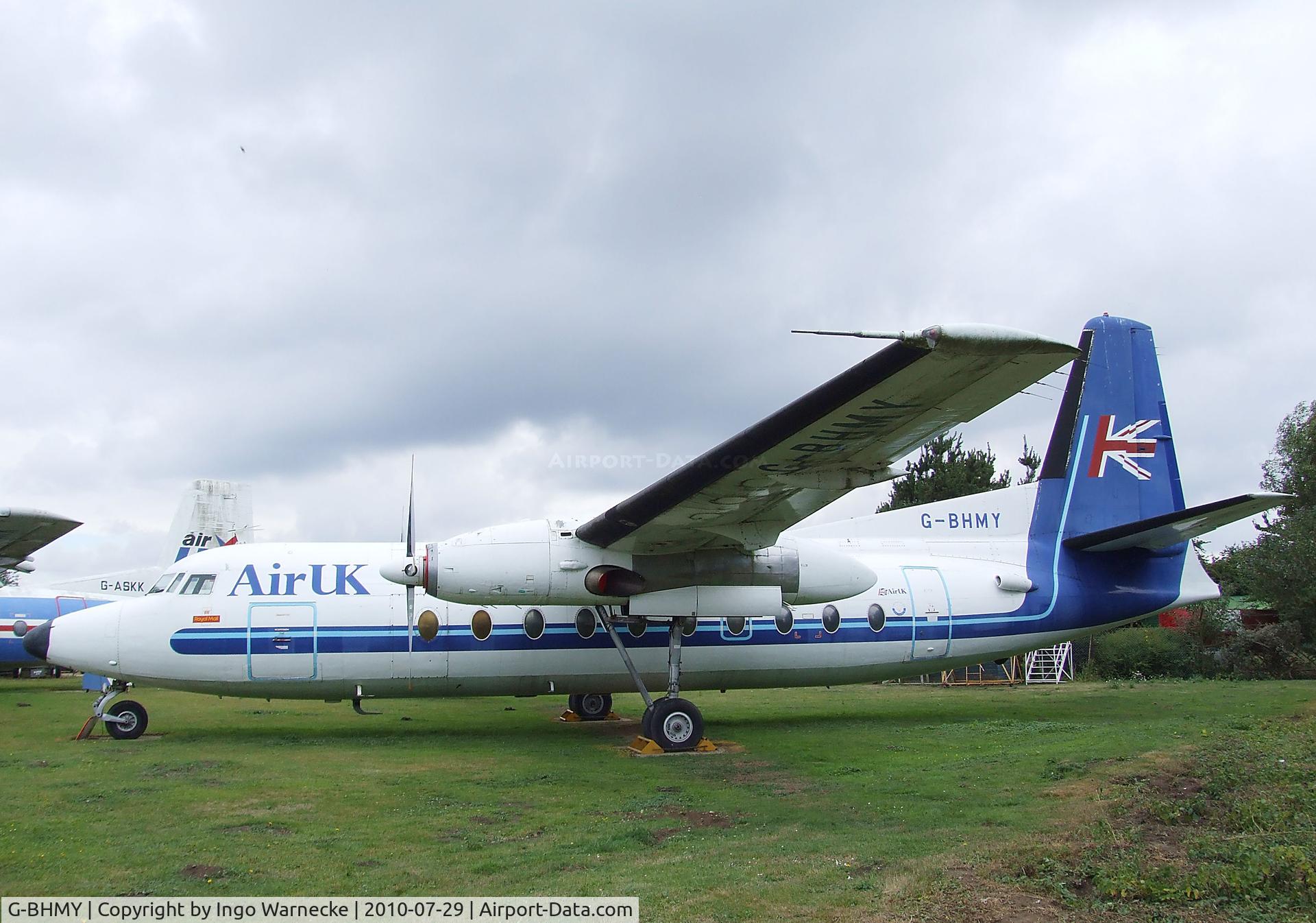 G-BHMY, 1962 Fokker F-27-200 Friendship C/N 10196, Fokker F27-200 Friendship at the City of Norwich Aviation Museum