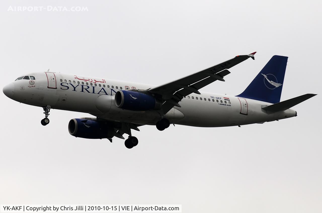 YK-AKF, 1999 Airbus A320-232 C/N 1117, Syrian