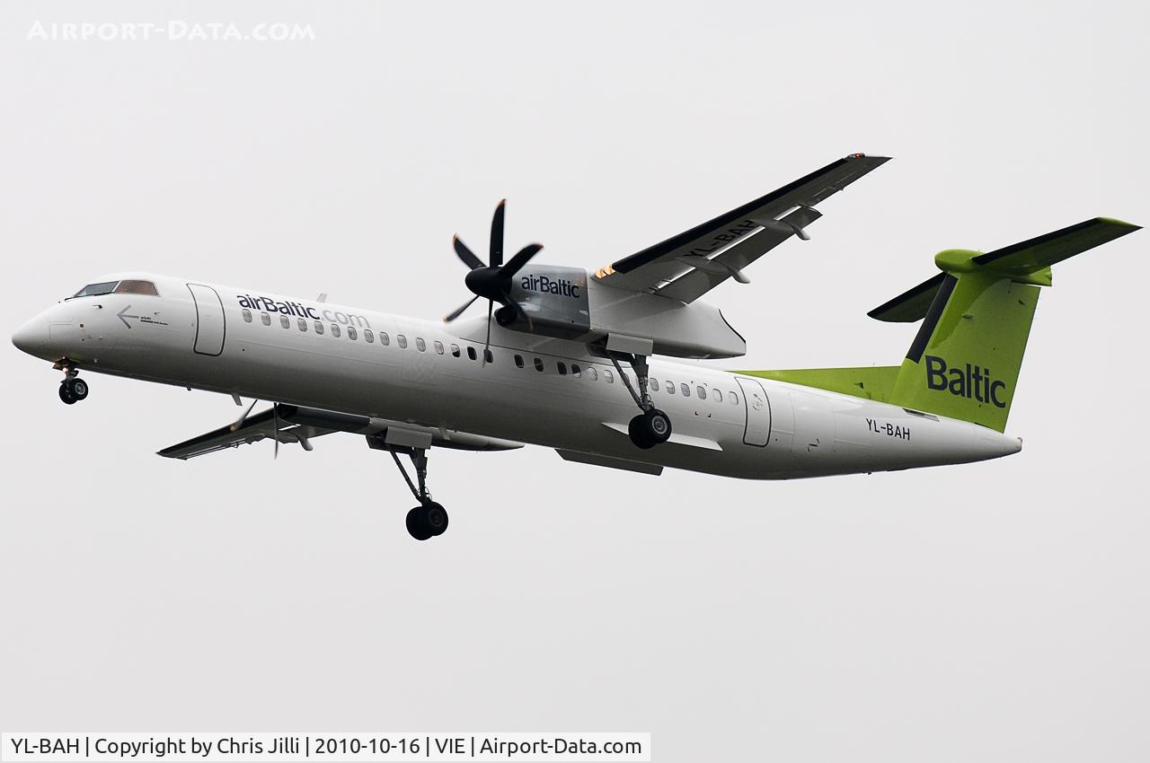 YL-BAH, 2010 De Havilland Canada DHC-8-402Q Dash 8 C/N 4296, Air Baltic
