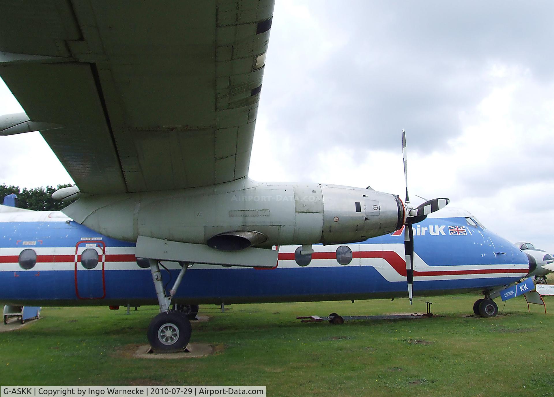 G-ASKK, 1963 Handley Page HPR-7 Herald 211 C/N 161, Handley Page HPR-7 Dart Herald 211 at the City of Norwich Aviation Museum
