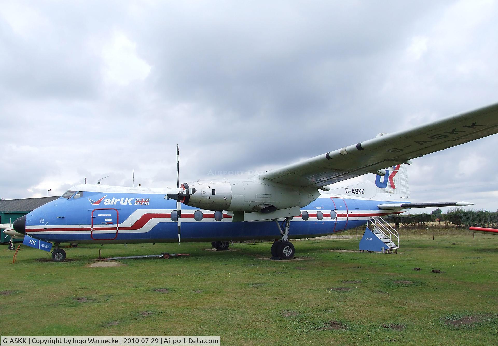 G-ASKK, 1963 Handley Page HPR-7 Herald 211 C/N 161, Handley Page HPR-7 Dart Herald 211 at the City of Norwich Aviation Museum