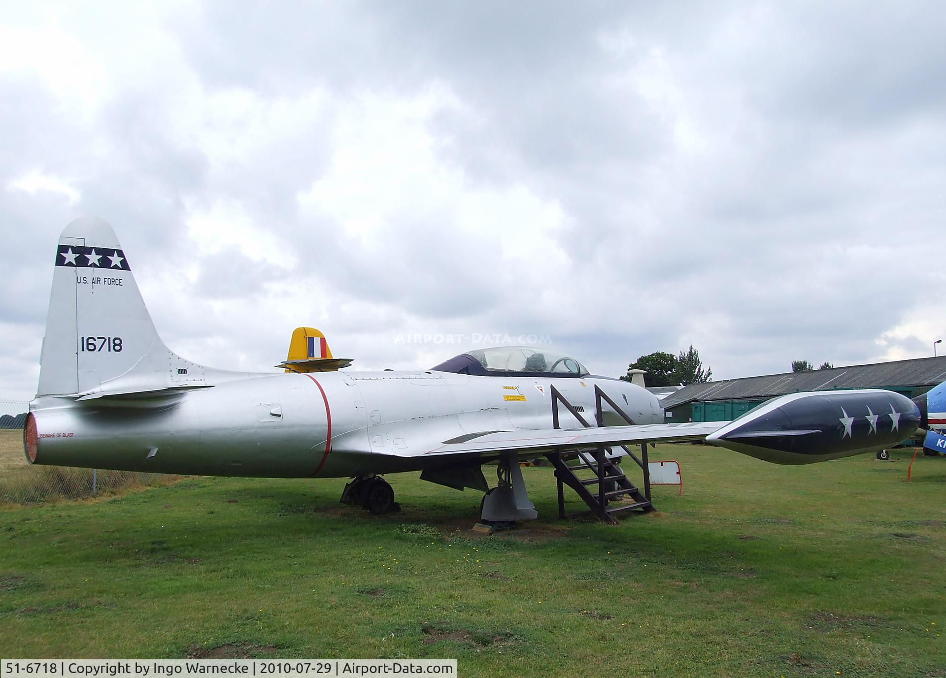 51-6718, 1951 Lockheed T-33A Shooting Star C/N 580-6050, Lockheed T-33A at the City of Norwich Aviation Museum