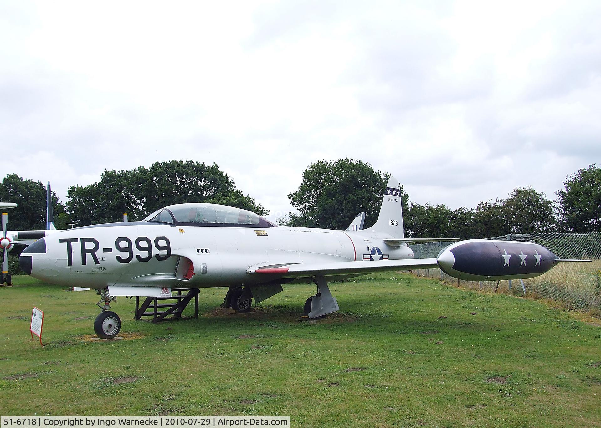 51-6718, 1951 Lockheed T-33A Shooting Star C/N 580-6050, Lockheed T-33A at the City of Norwich Aviation Museum