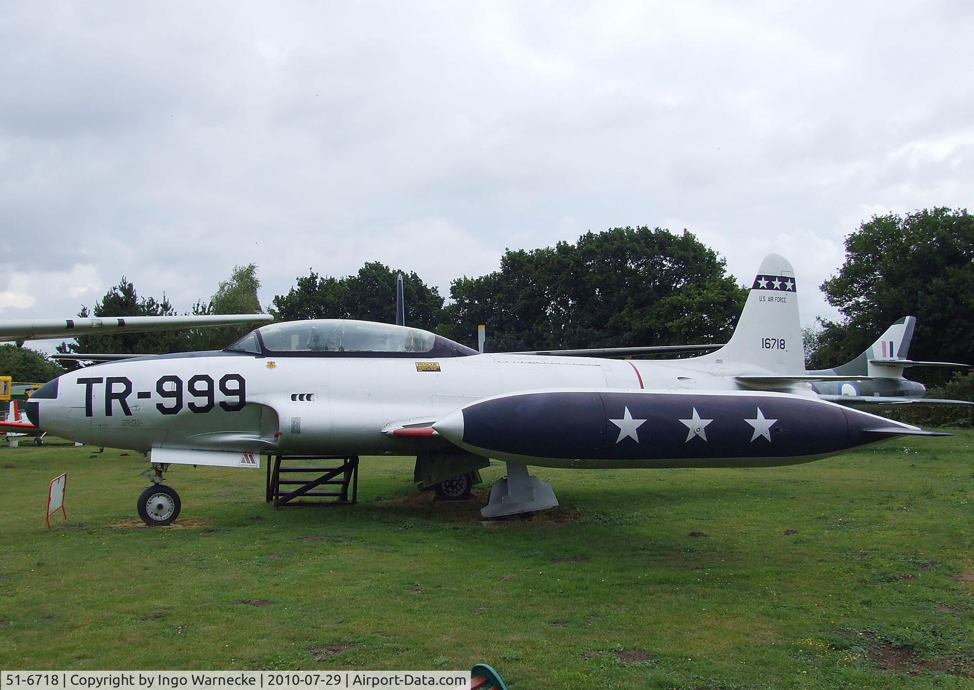 51-6718, 1951 Lockheed T-33A Shooting Star C/N 580-6050, Lockheed T-33A at the City of Norwich Aviation Museum