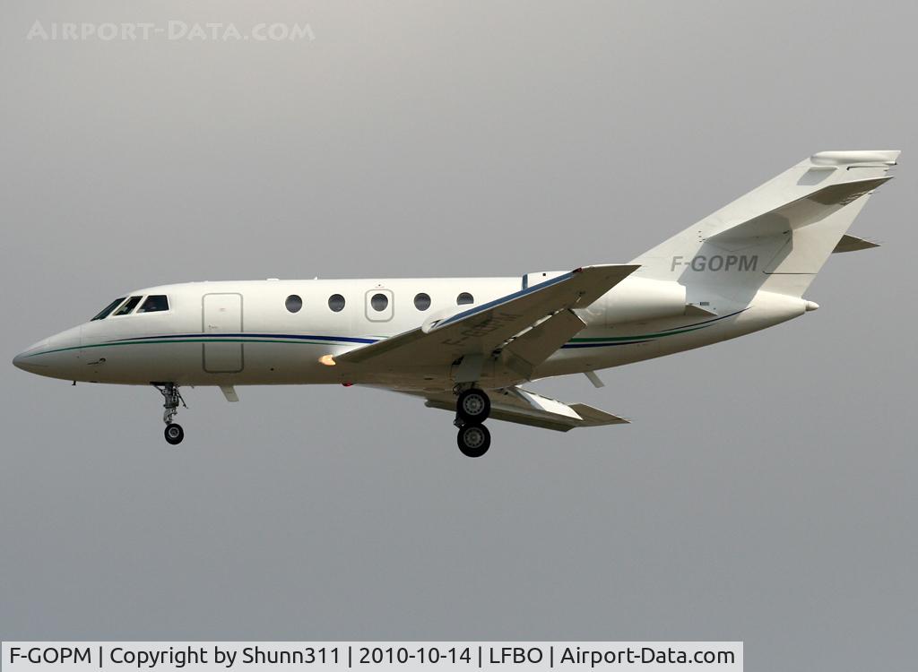 F-GOPM, 1974 Dassault Falcon (Mystere) 20E C/N 302, Landing rwy 32L