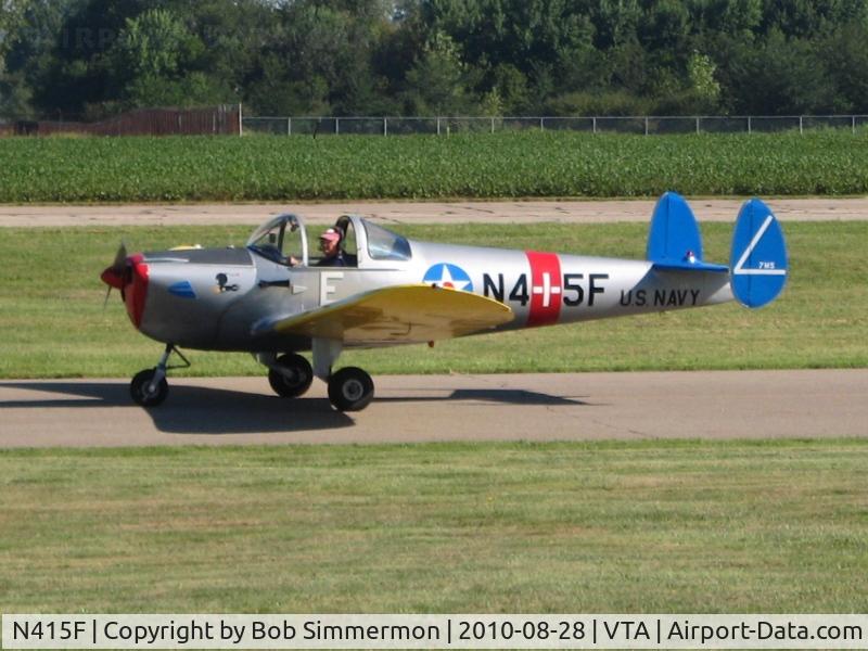 N415F, 1946 Erco 415C Ercoupe C/N 4026, Newark, Ohio breakfast fly-in.