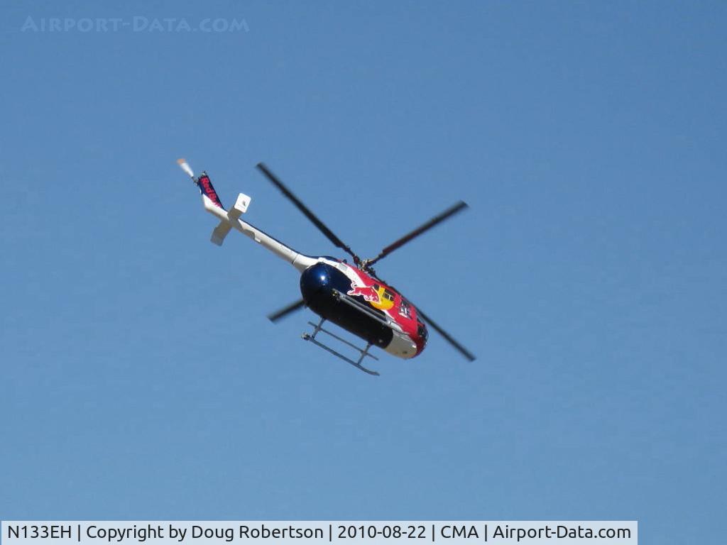 N133EH, 1982 MBB Bo-105CBS-4 C/N S-598, 1982 Messerschmitt-Bolkow-Blohm Gmbh BO105 CB54, two Rolls Royce Allison 250 C20 Turboshaft 420 shp each. Only helicopter to be FAA-approved for unlimited aerobatics (except outside loops) of Red Bull. Normal flight