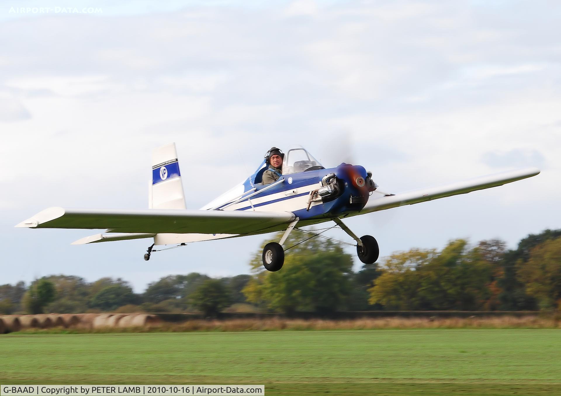 G-BAAD, 1973 Evans VP-1 Volksplane C/N PFA 1540, Picture taken at Breighton E.Yorks