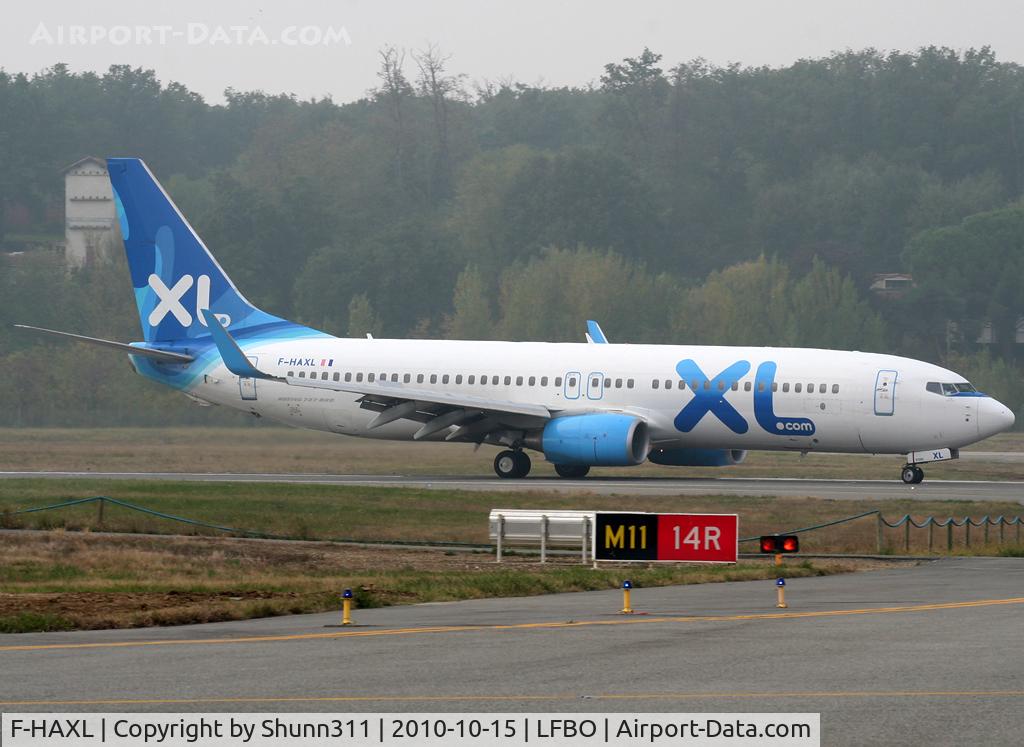 F-HAXL, 2008 Boeing 737-8Q8 C/N 35279, Landed rwy 32L and back tracking on 'Mike 11'
