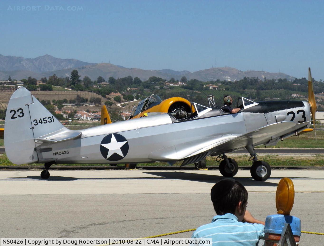 N50426, 1943 Fairchild M-62A-3 Cornell II C/N T43-5197, 1943 Fairchild M-62A CORNELL as PT-19, Fairchild Ranger 6-440C-5 200 Hp, taxi