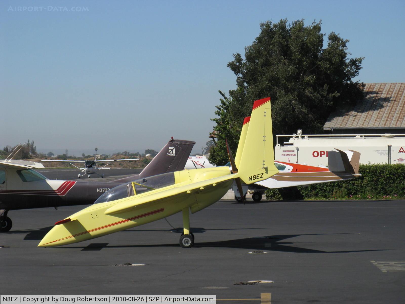 N8EZ, 1989 Rutan Long-EZ C/N 2008L, 1989 McCauley LONG EZ, Lycoming O-235, transient parking