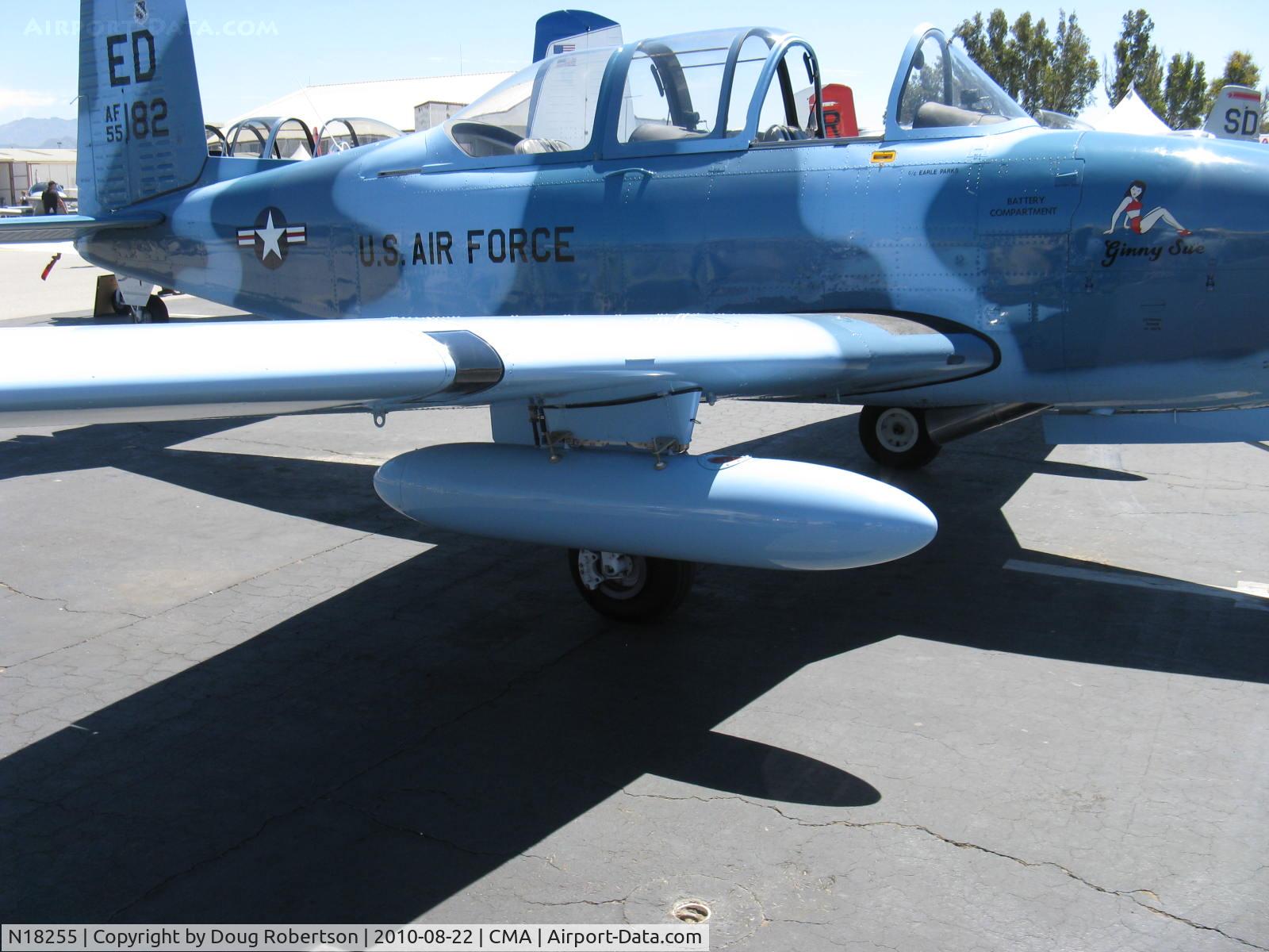 N18255, 1955 Beech A45 C/N G-739, Beech A45 as T34A MENTOR, Continental O-470-13 225 Hp