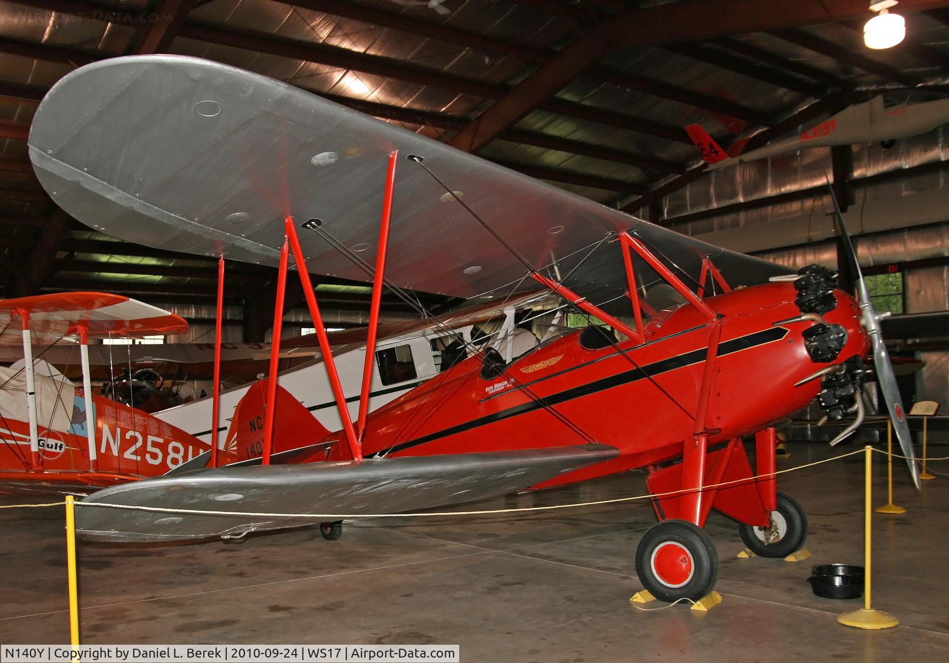 N140Y, 1937 Waco RNF C/N 3317, Built in 1937, this aircraft was sporty, yet easy to fly; high-performance with room for two passengers up front.