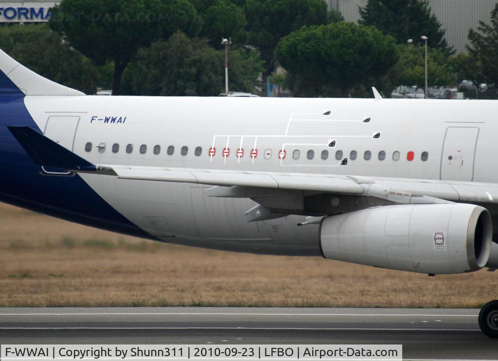 F-WWAI, 1991 Airbus A340-311 C/N 001, Close up from the right side...