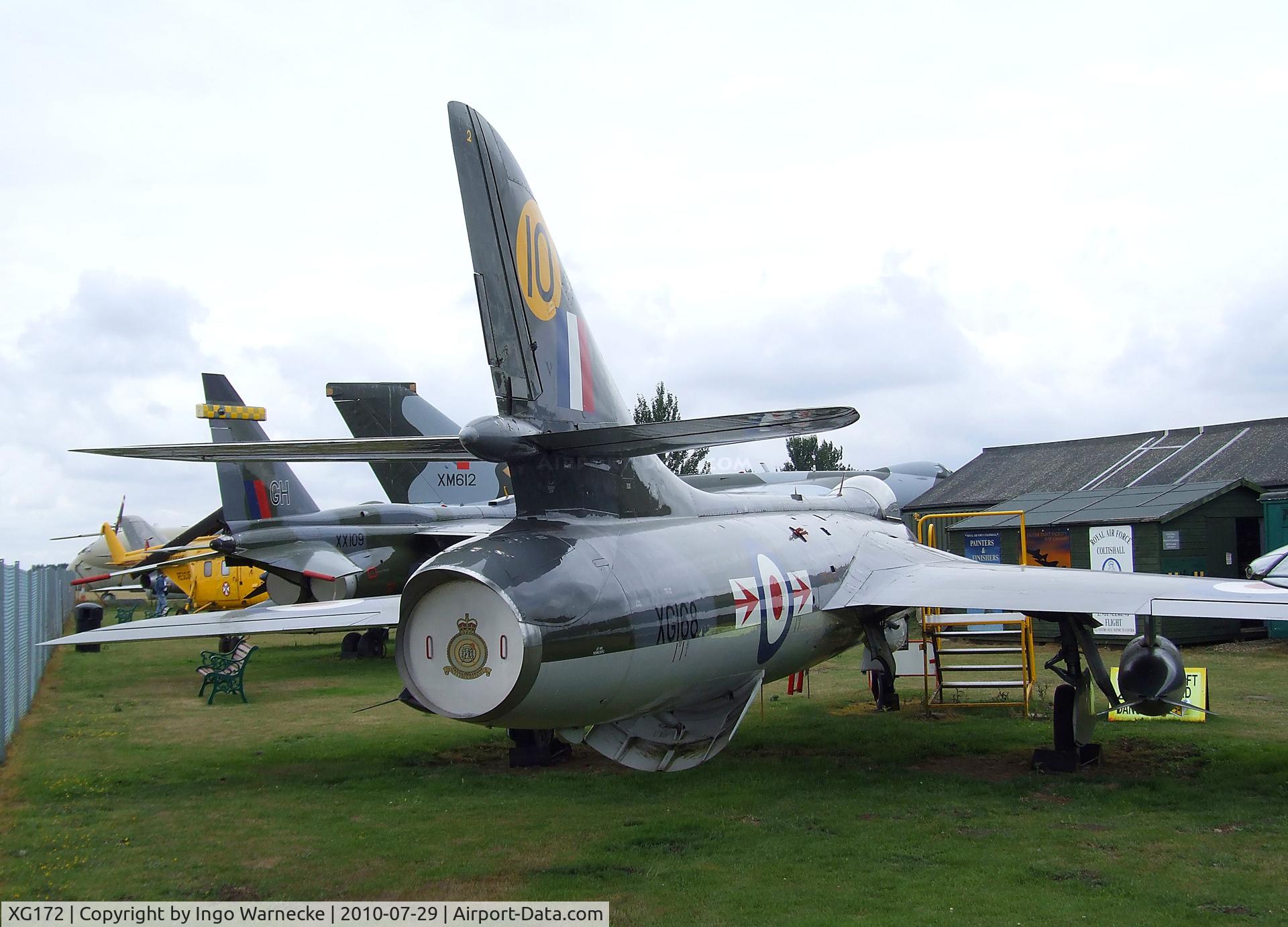 XG172, Hawker Hunter F.6A C/N 41H/680009, Hawker Hunter F6A (painted and marked as XG168) at the City of Norwich Aviation Museum