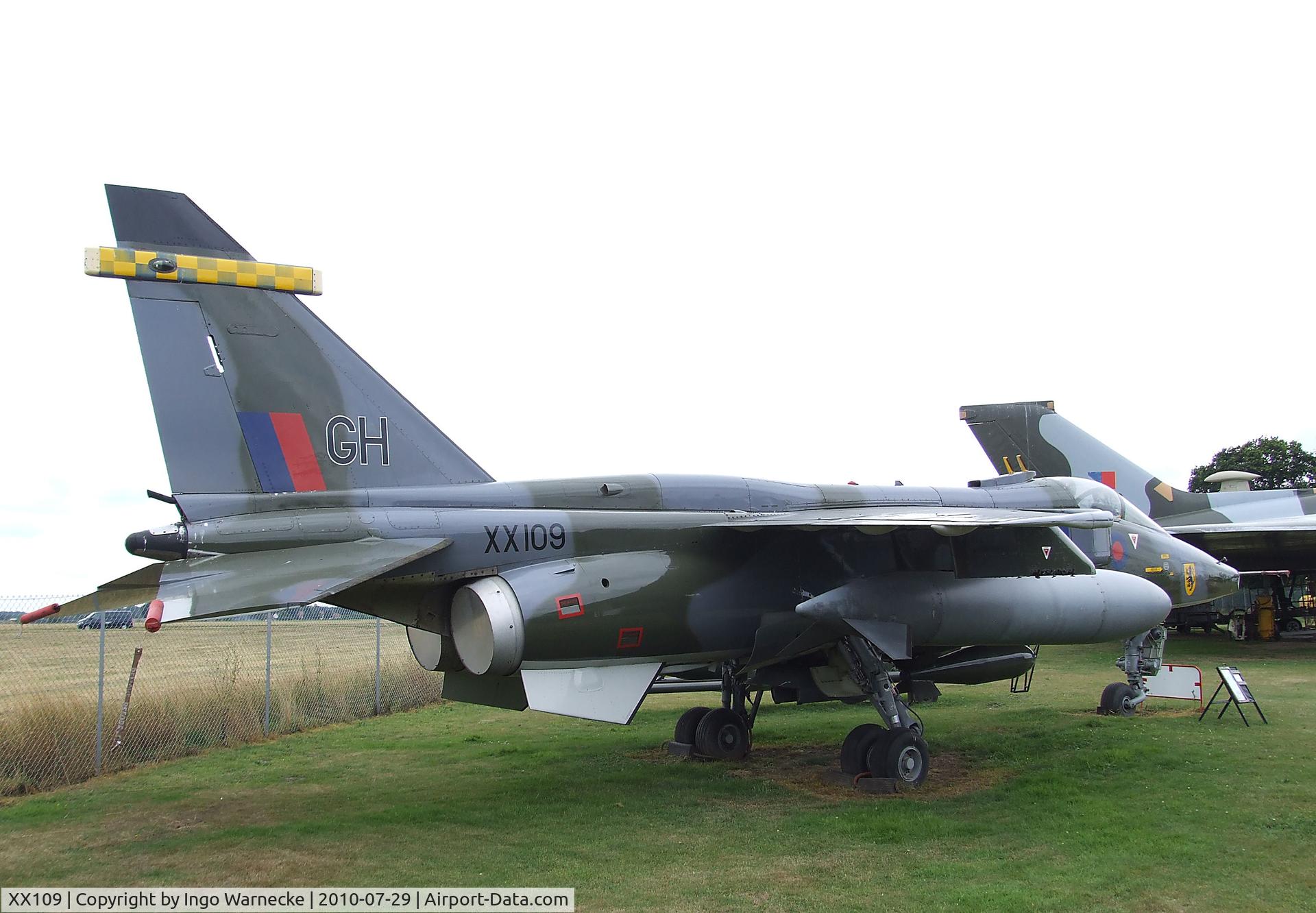 XX109, 1972 Sepecat Jaguar GR.1 C/N S2, SEPECAT Jaguar GR1 at the City of Norwich Aviation Museum