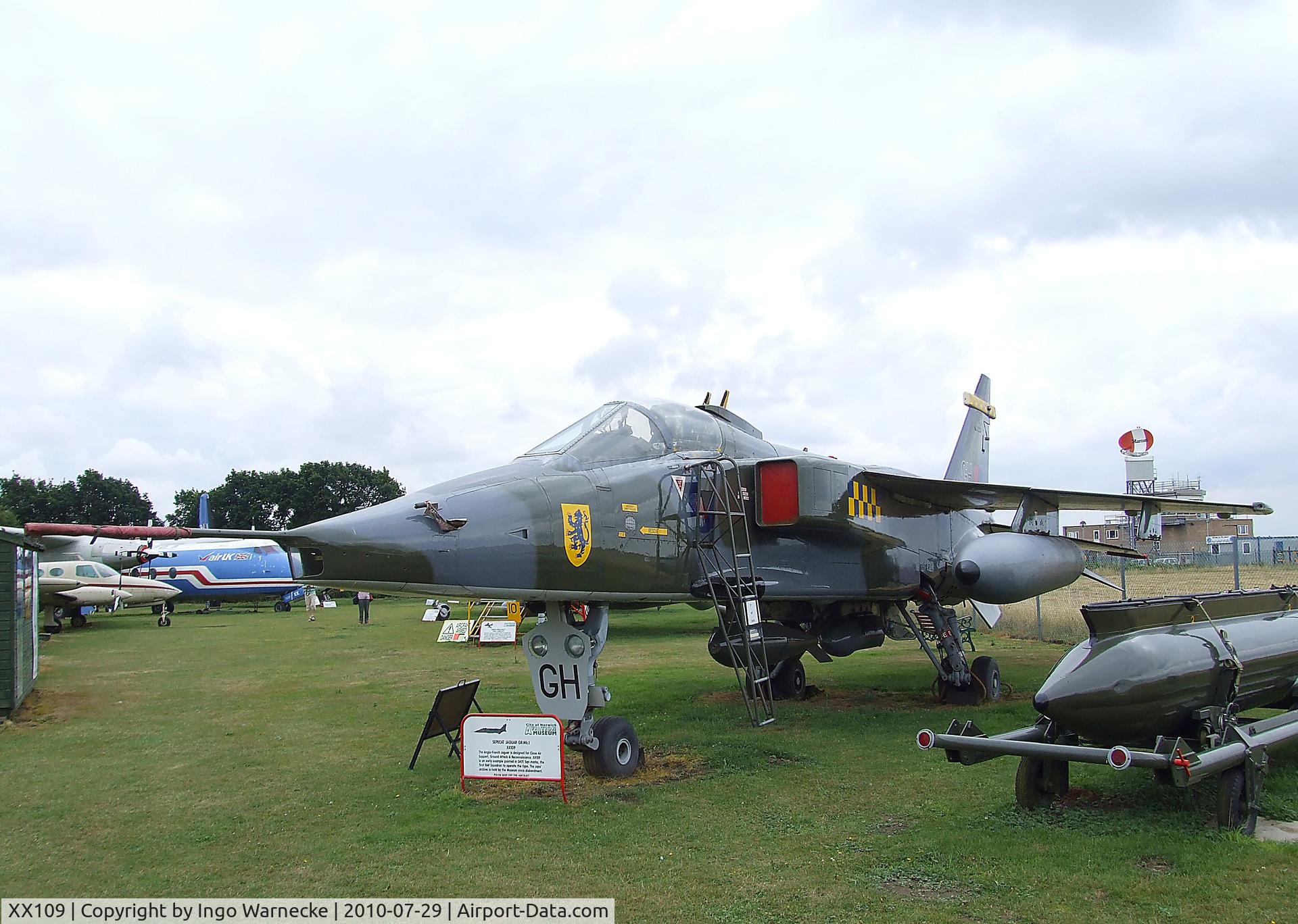 XX109, 1972 Sepecat Jaguar GR.1 C/N S2, SEPECAT Jaguar GR1 at the City of Norwich Aviation Museum