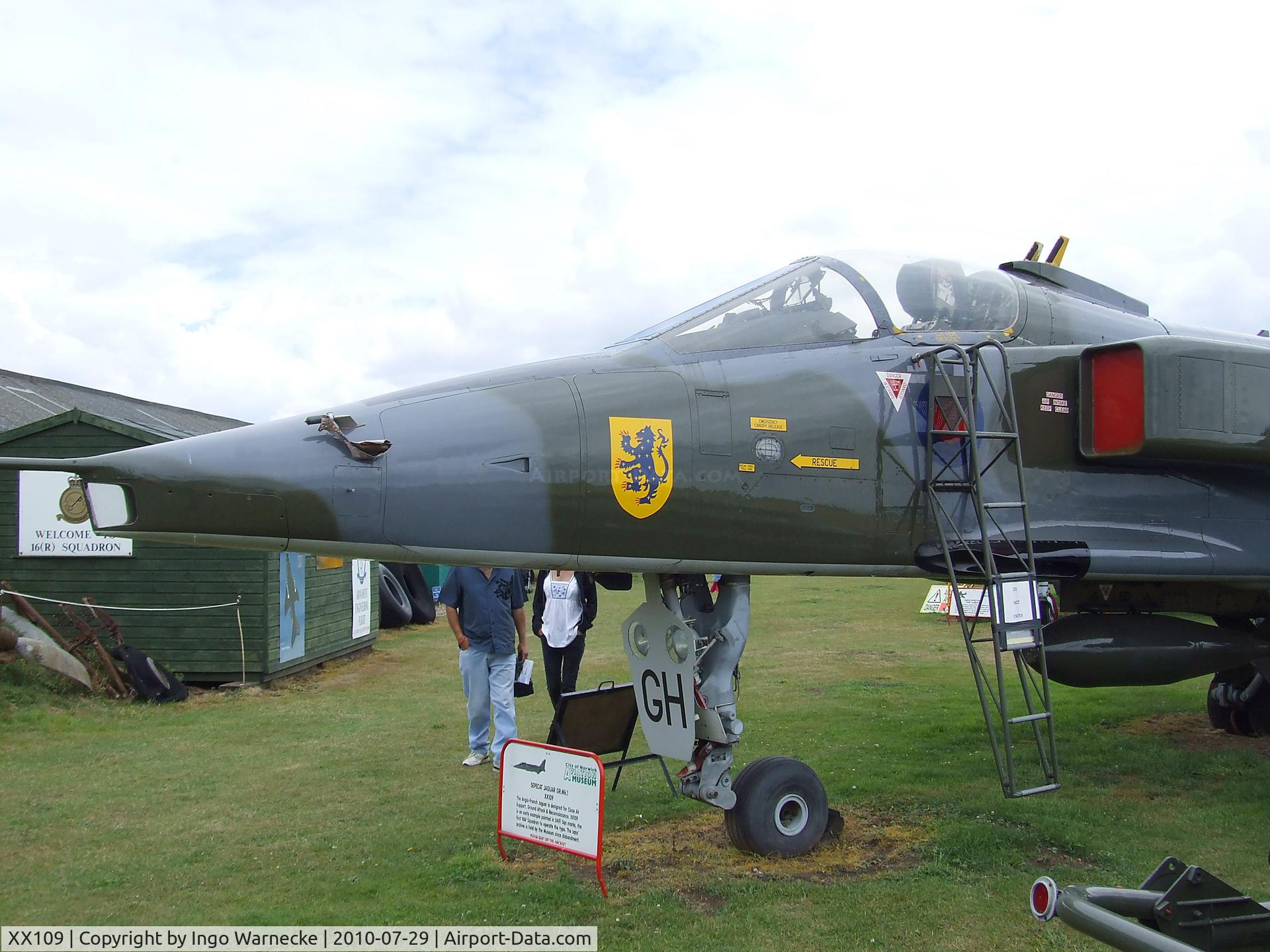 XX109, 1972 Sepecat Jaguar GR.1 C/N S2, SEPECAT Jaguar GR1 at the City of Norwich Aviation Museum