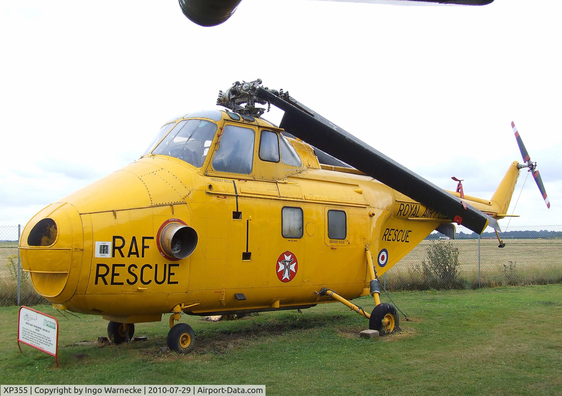 XP355, 1962 Westland Whirlwind HAR.10 C/N WA371, Westland Whirlwind HAR10 at the City of Norwich Aviation Museum