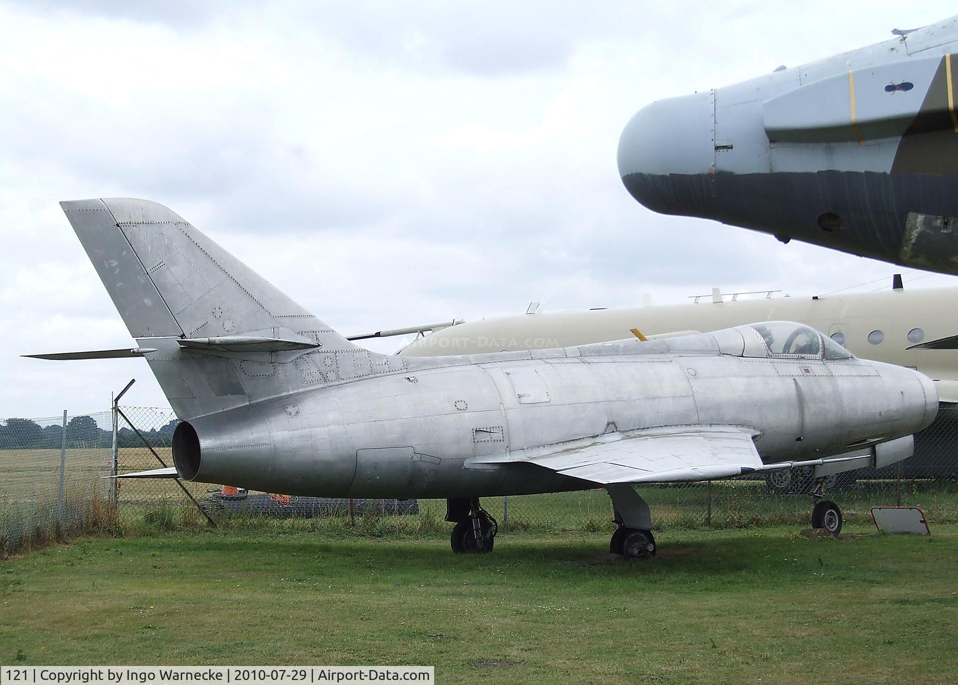 121, Dassault MD-454 Mystere IVA C/N 121, Dassault Mystere IV a at the City of Norwich Aviation Museum