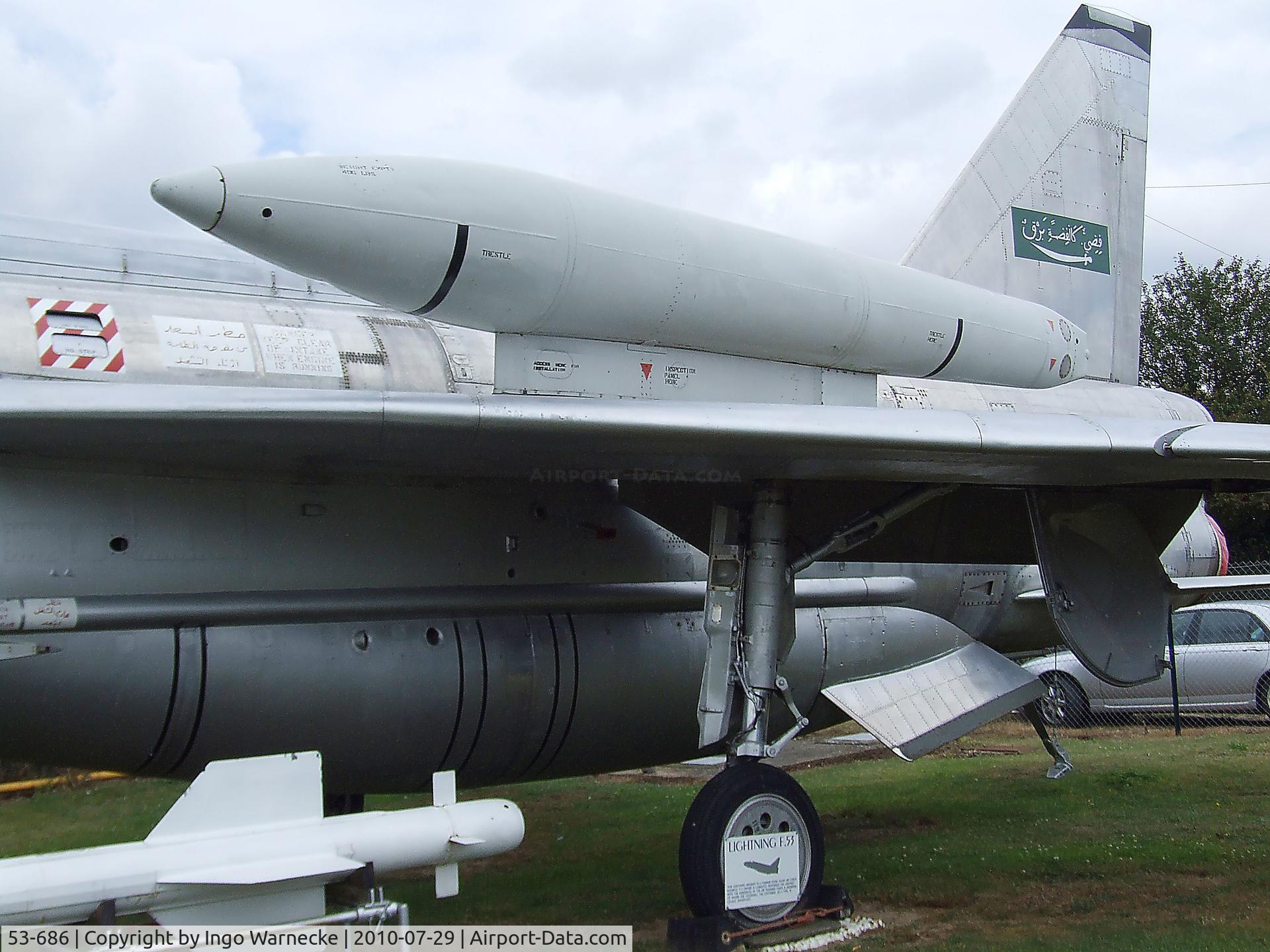 53-686, 1968 English Electric Lightning F.53 C/N 95291, English Electric (BAC) Lightning F Mk53 at the City of Norwich Aviation Museum