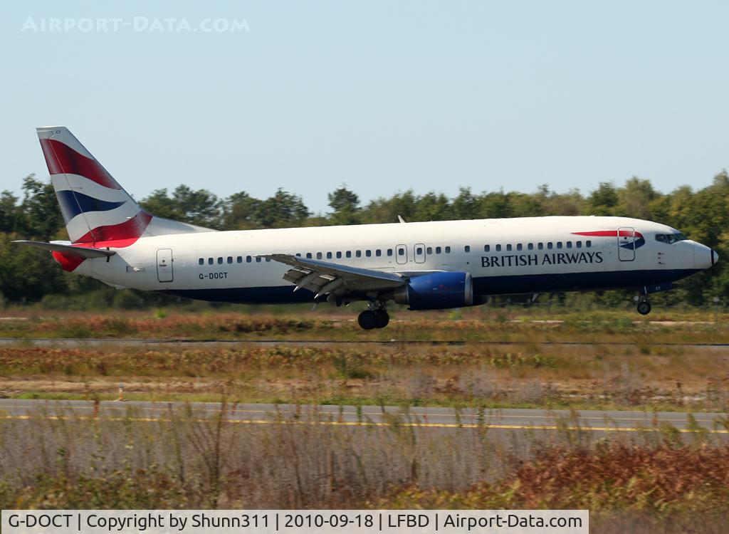 G-DOCT, 1992 Boeing 737-436 C/N 25853, Landing rwy 05