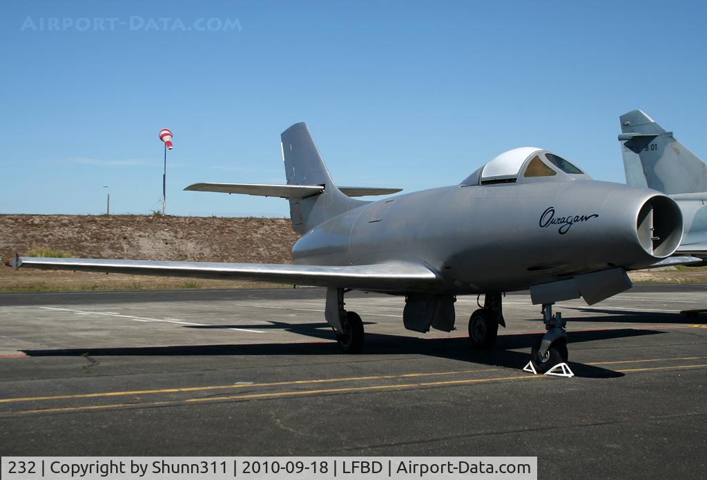 232, Dassault MD-450 Ouragan C/N 232, S/n 232 - rebuilt by the Museum after dismantling...