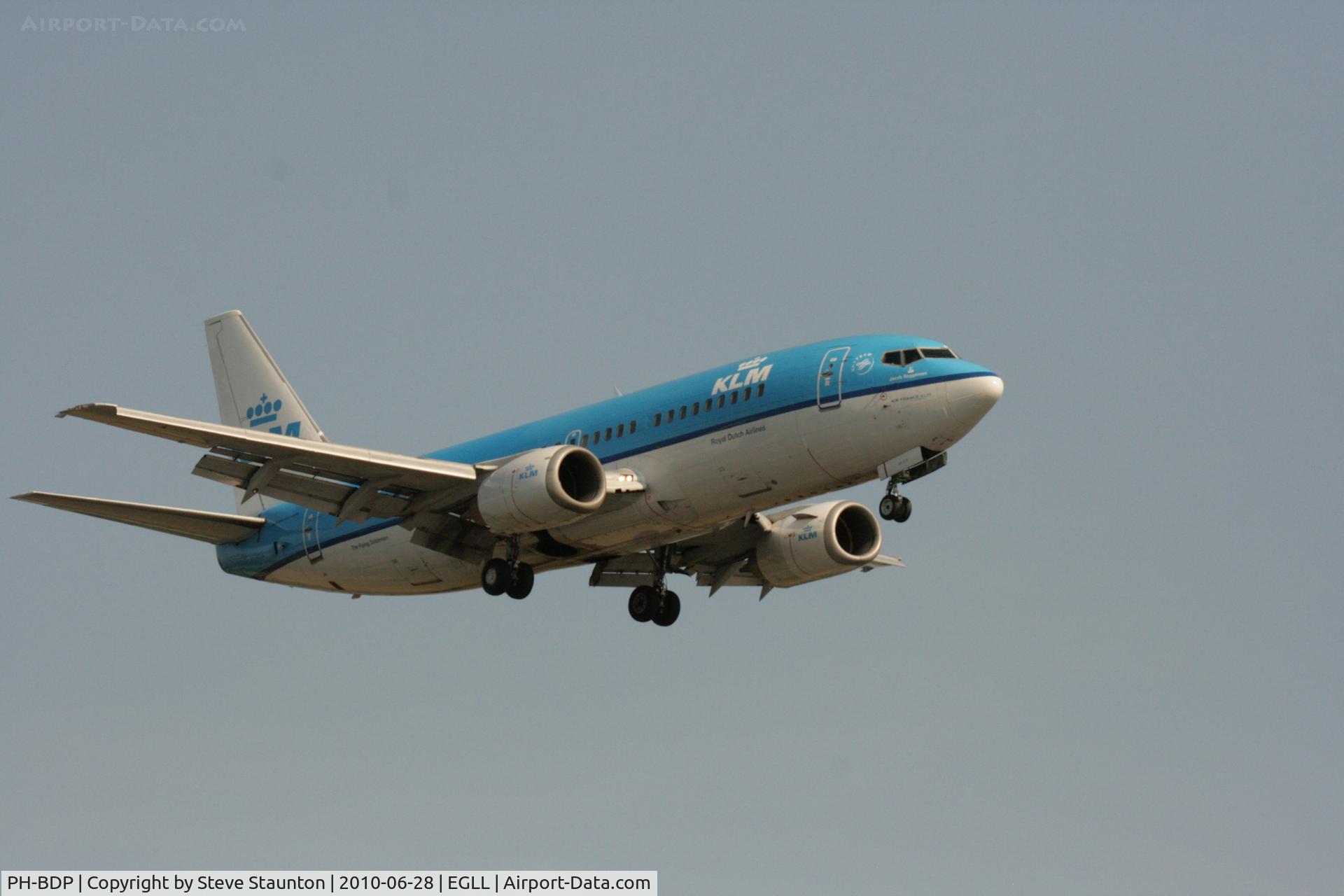 PH-BDP, 1989 Boeing 737-306 C/N 24404, Taken at Heathrow Airport, June 2010