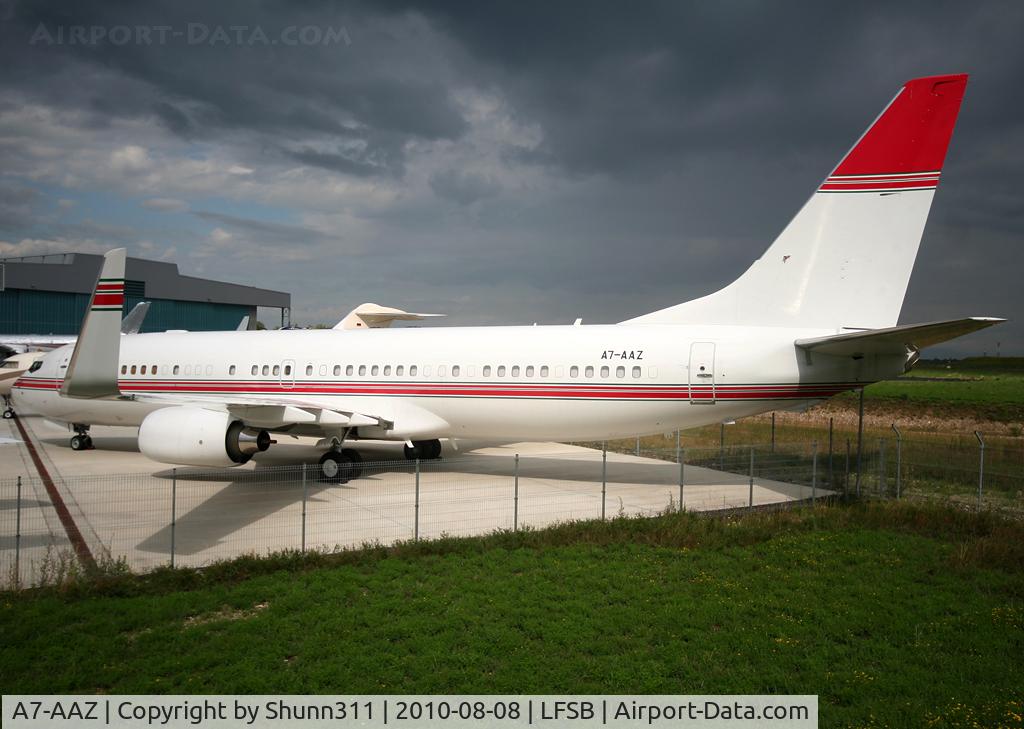 A7-AAZ, Boeing 737-8KB BBJ C/N 37545, Parked...