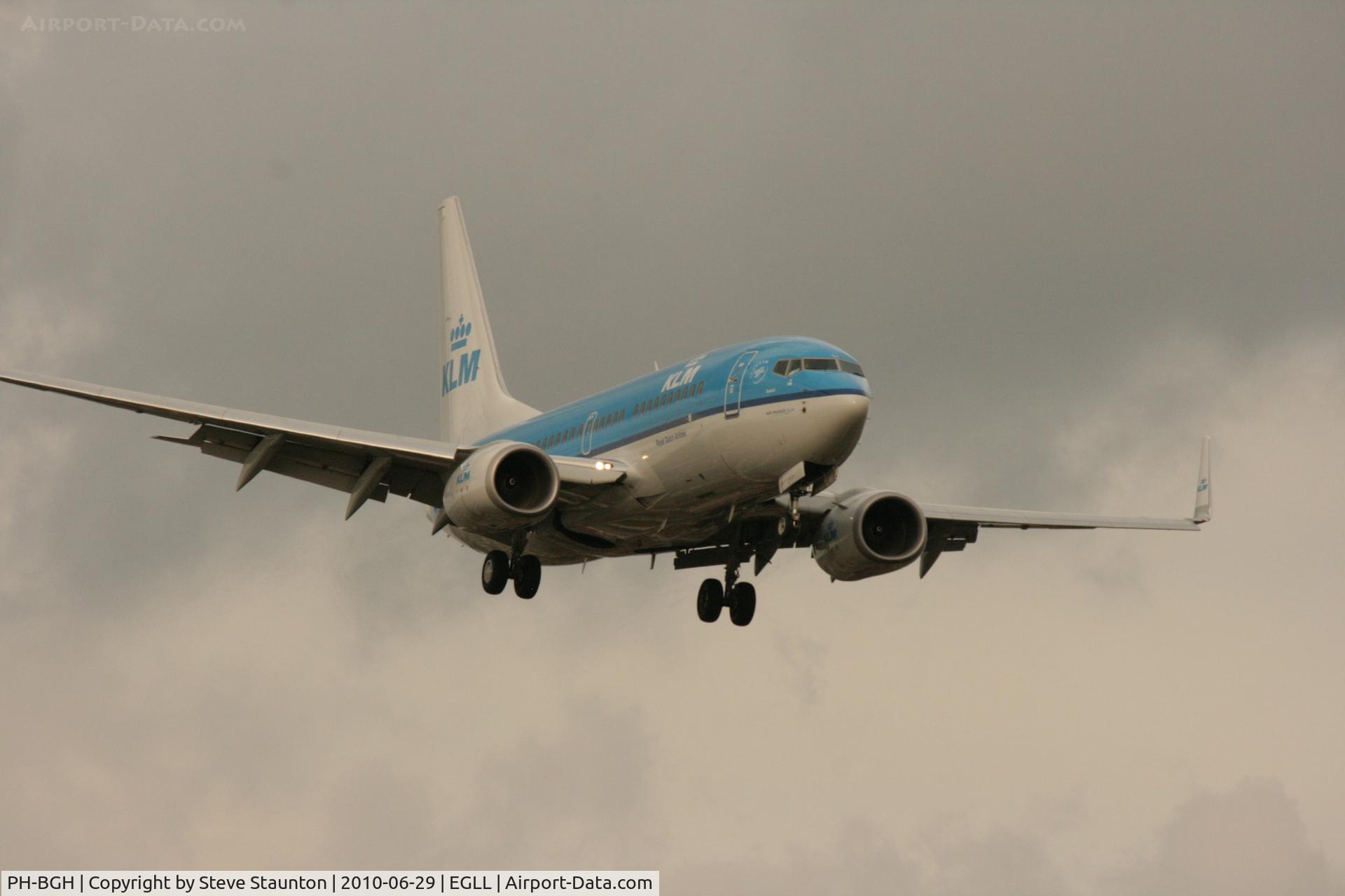 PH-BGH, 2009 Boeing 737-7K2 C/N 38053, Taken at Heathrow Airport, June 2010