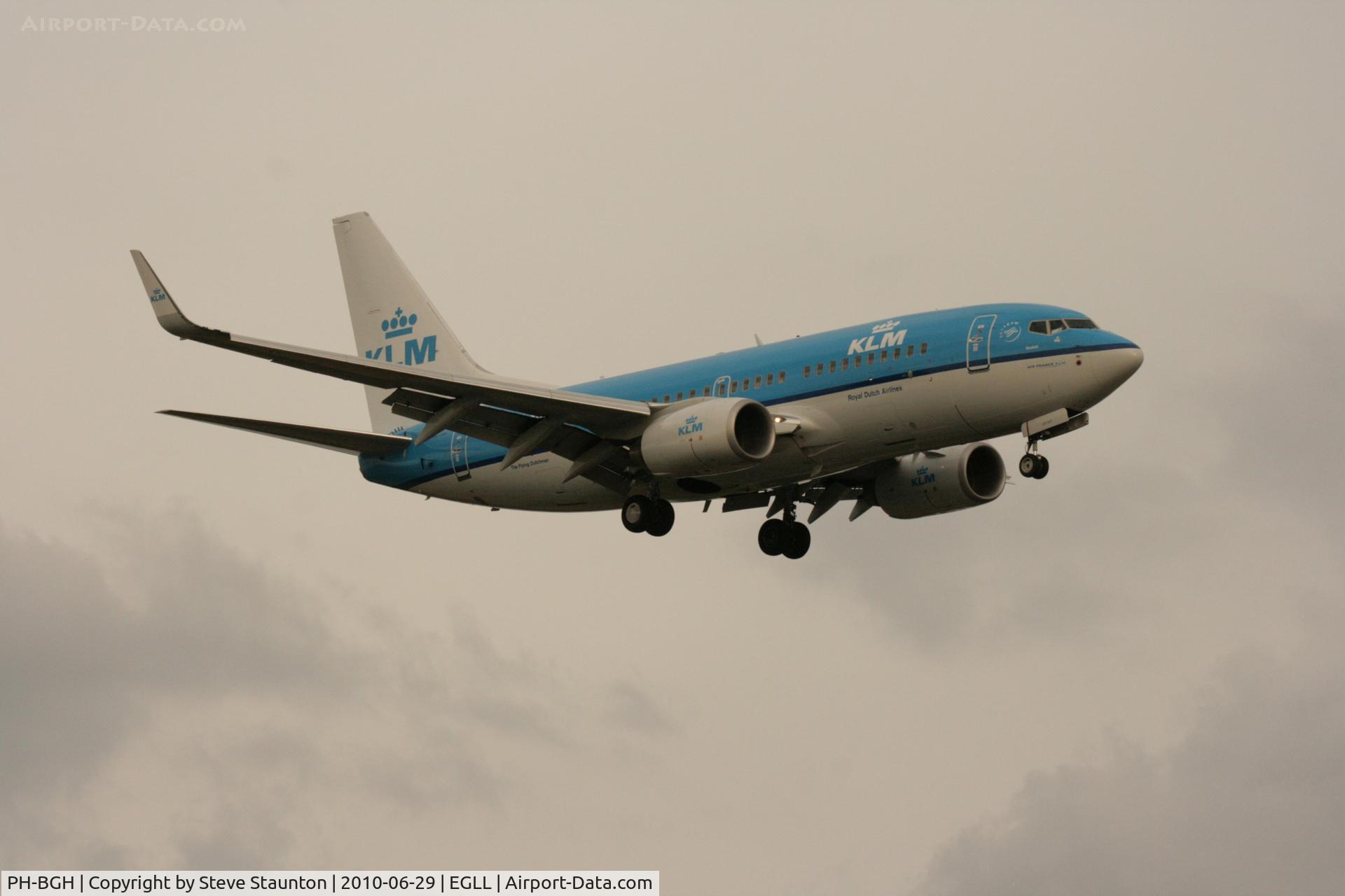 PH-BGH, 2009 Boeing 737-7K2 C/N 38053, Taken at Heathrow Airport, June 2010