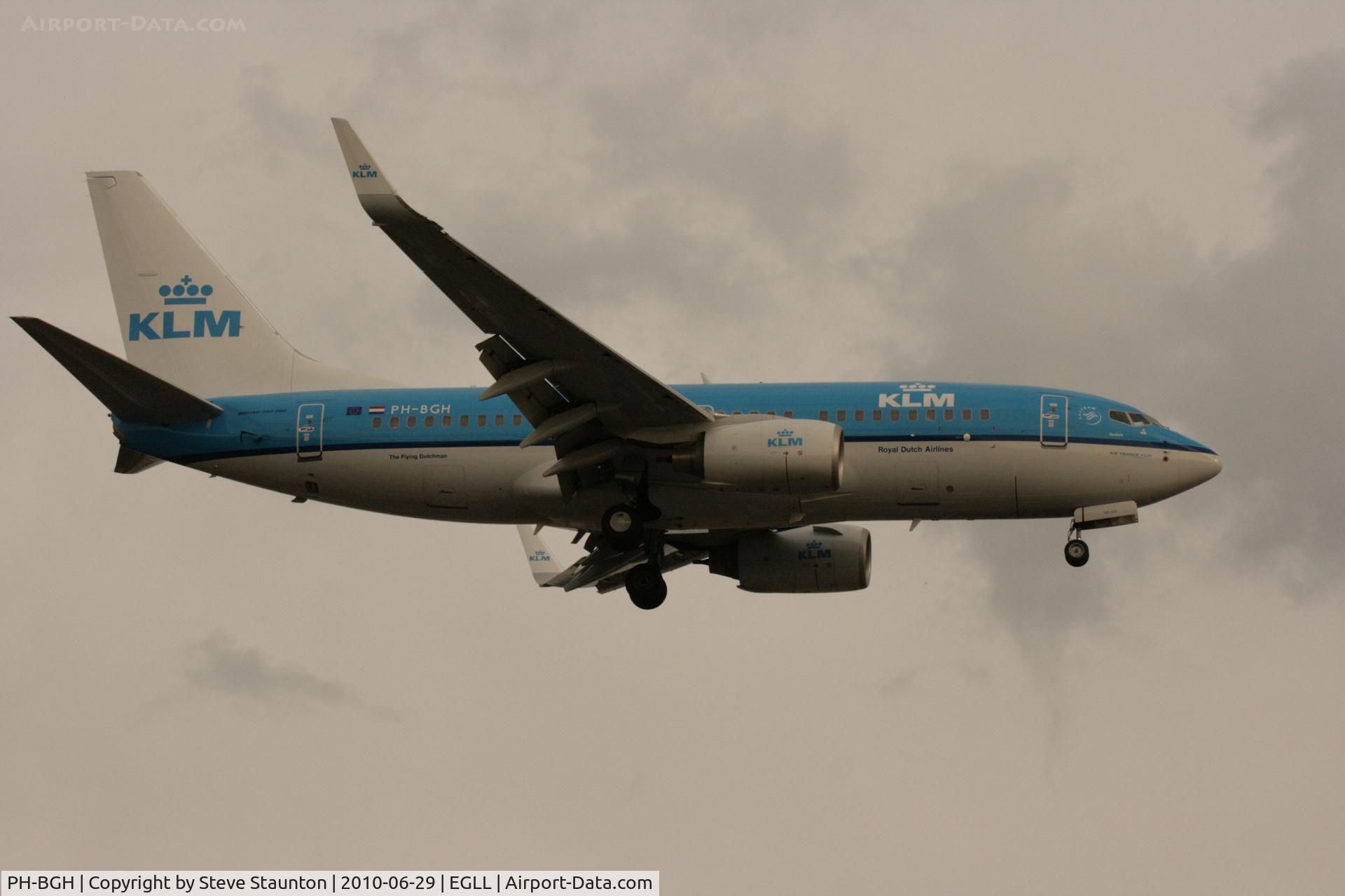 PH-BGH, 2009 Boeing 737-7K2 C/N 38053, Taken at Heathrow Airport, June 2010