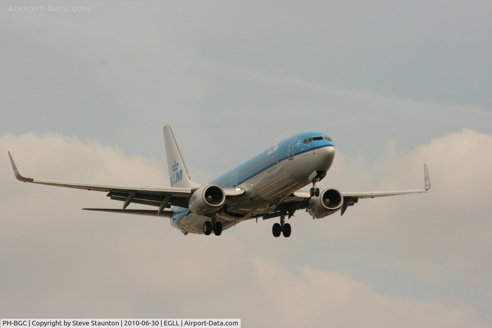 PH-BGC, 2008 Boeing 737-8K2 C/N 30361, Taken at Heathrow Airport, June 2010